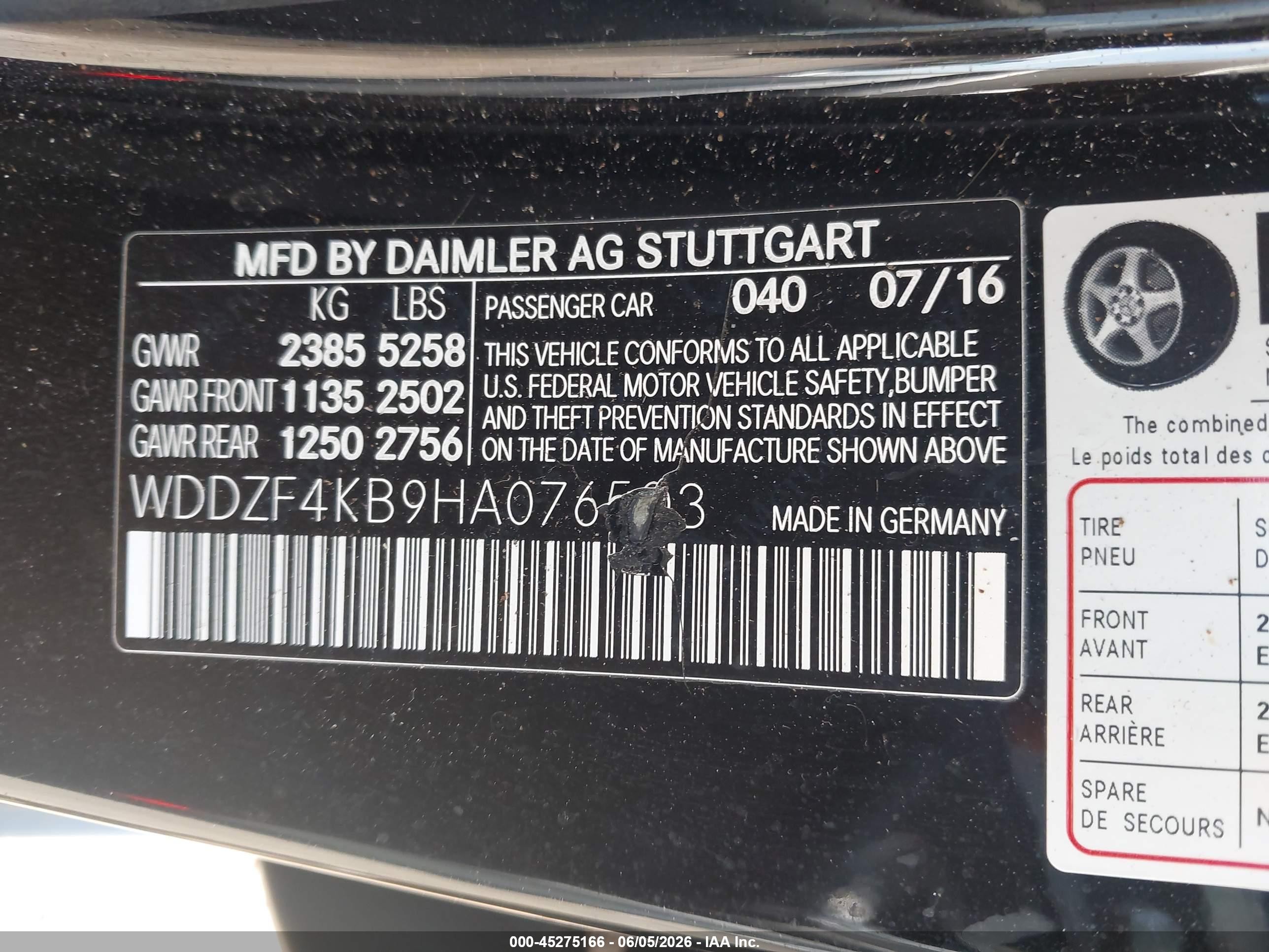 2017 Mercedes-benz E 300 4matic Gray vin: WDDZF4KB9HA076503
