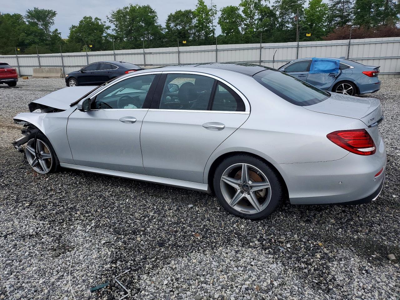 2017 Mercedes-benz E 300 4matic Silver vin: WDDZF4KBXHA050024