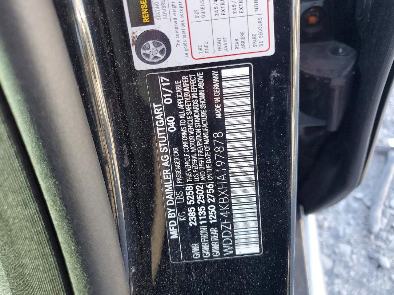 2017 Mercedes-benz E 300 4matic Black vin: WDDZF4KBXHA197878