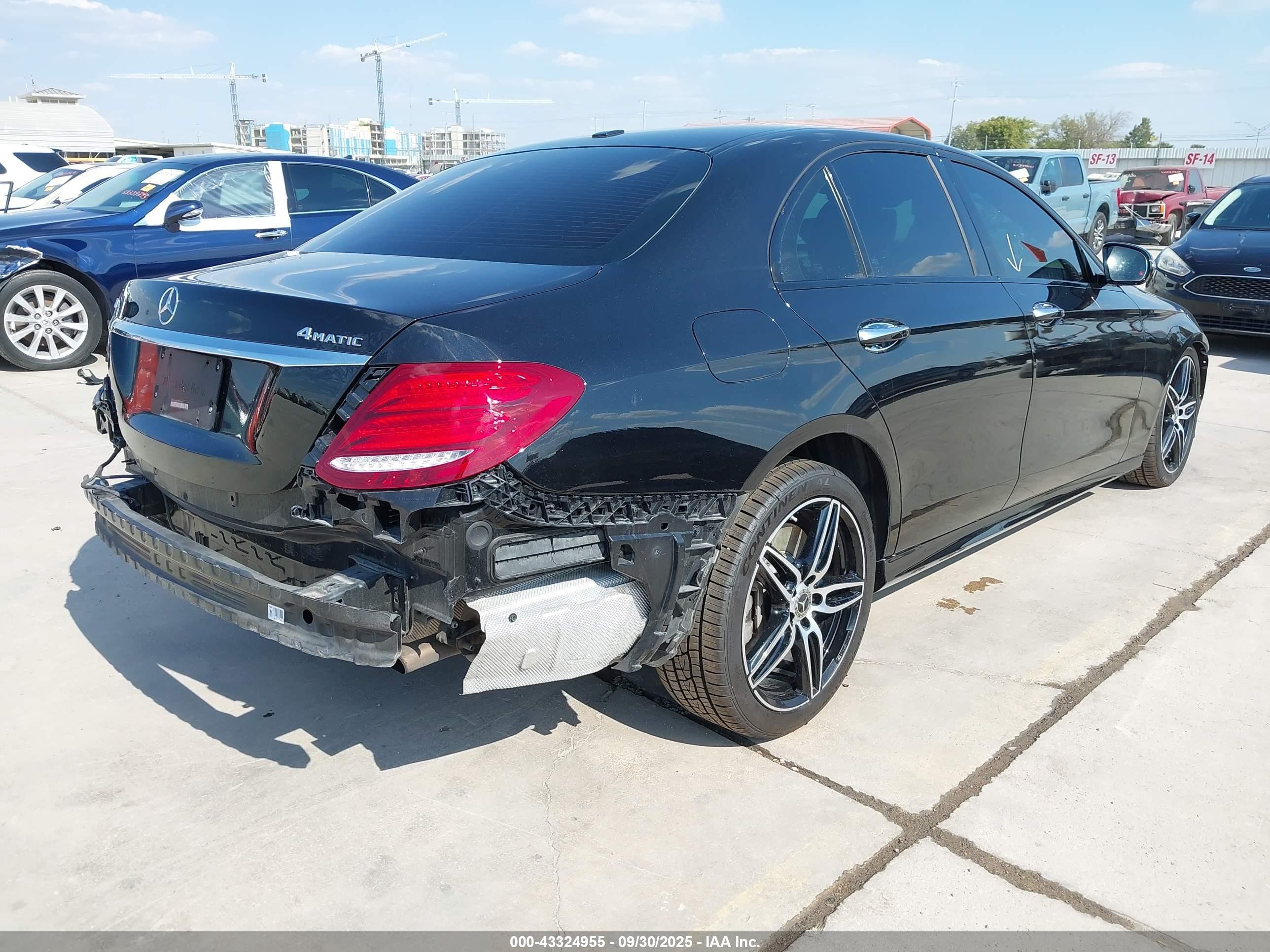 2020 Mercedes-benz E 450 4matic Черный vin: WDDZF6JB4LA715750