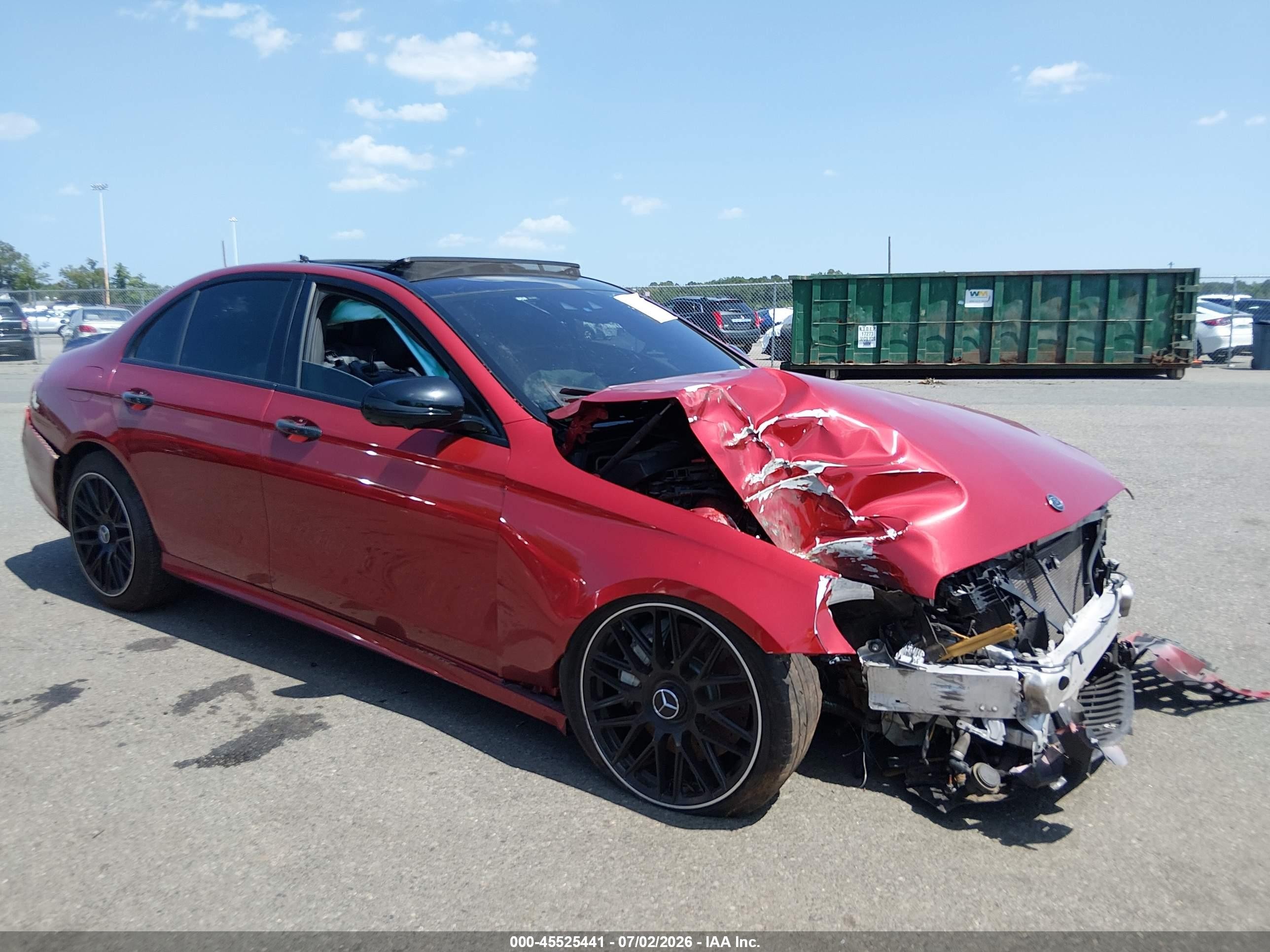 2020 Mercedes-benz E 350 4matic Red vin: WDDZF8EB8LA702313