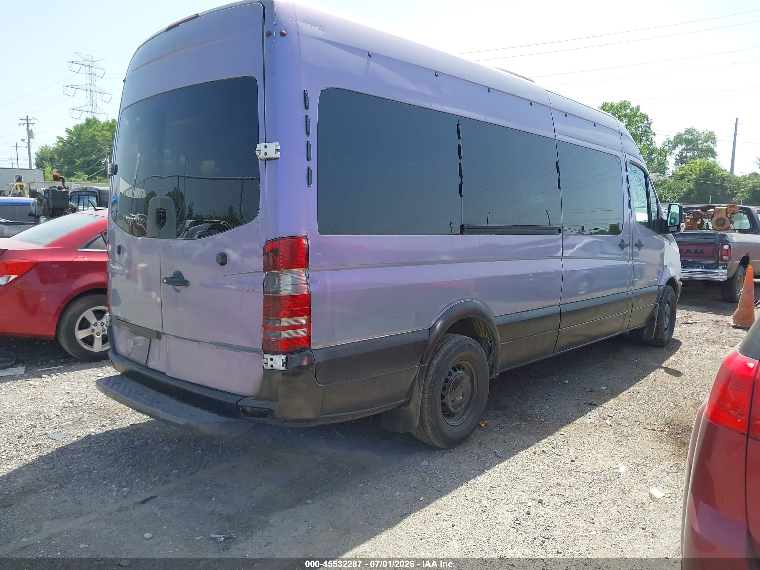 2008 Dodge Sprinter Wagon 2500   Light Blue vin: WDWPE845085263332