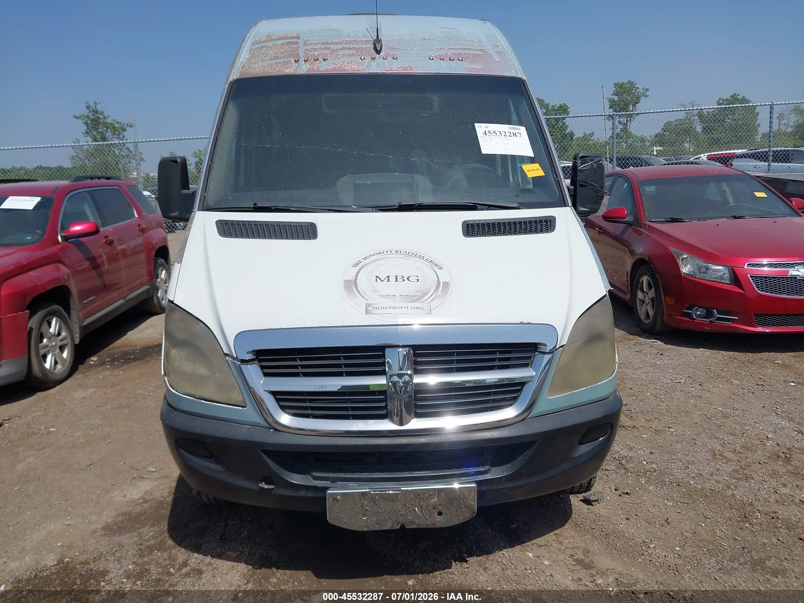 2008 Dodge Sprinter Wagon 2500   Light Blue vin: WDWPE845085263332