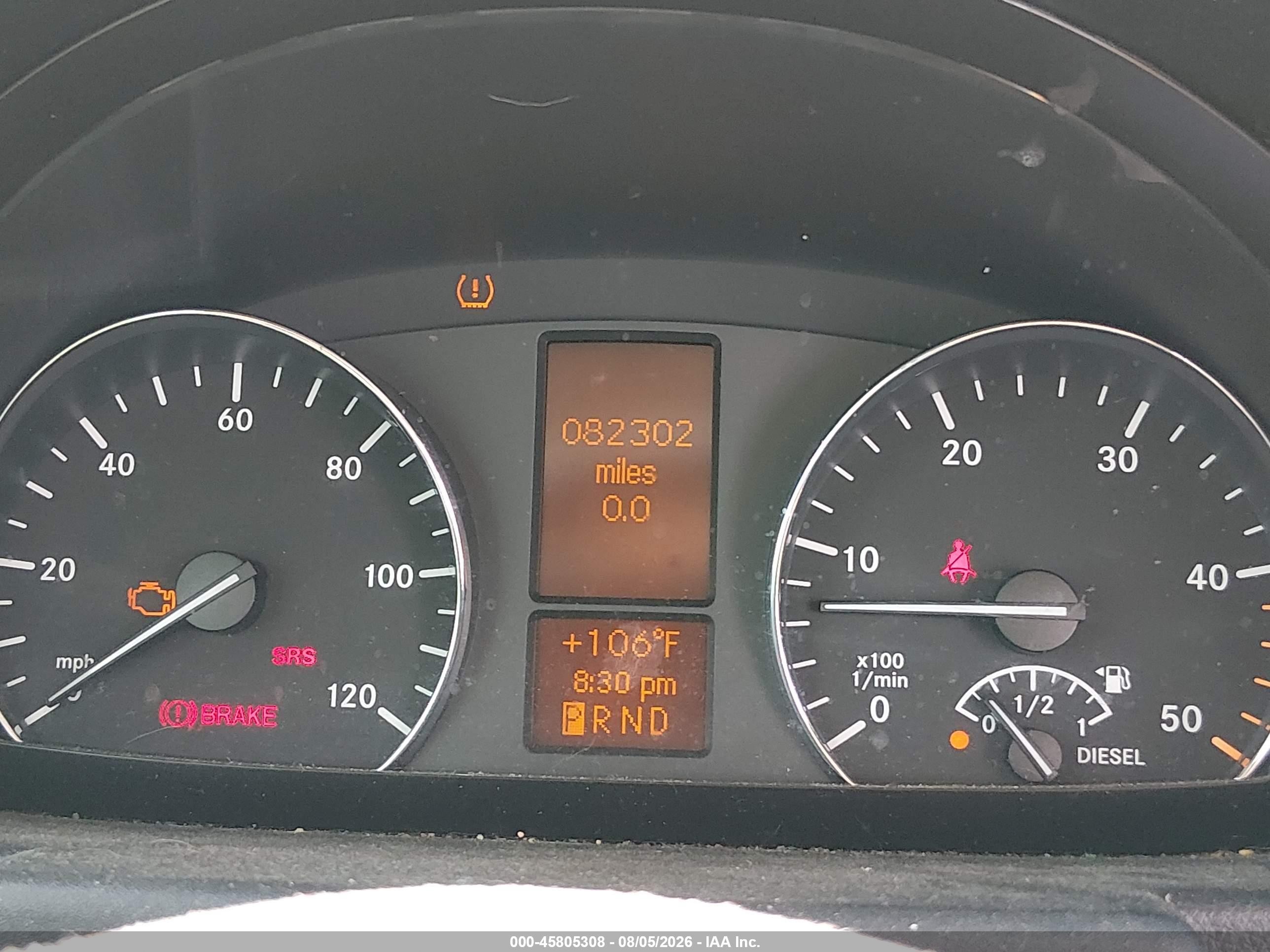 2008 Dodge Sprinter Wagon 2500 White vin: WDWPE845685331603
