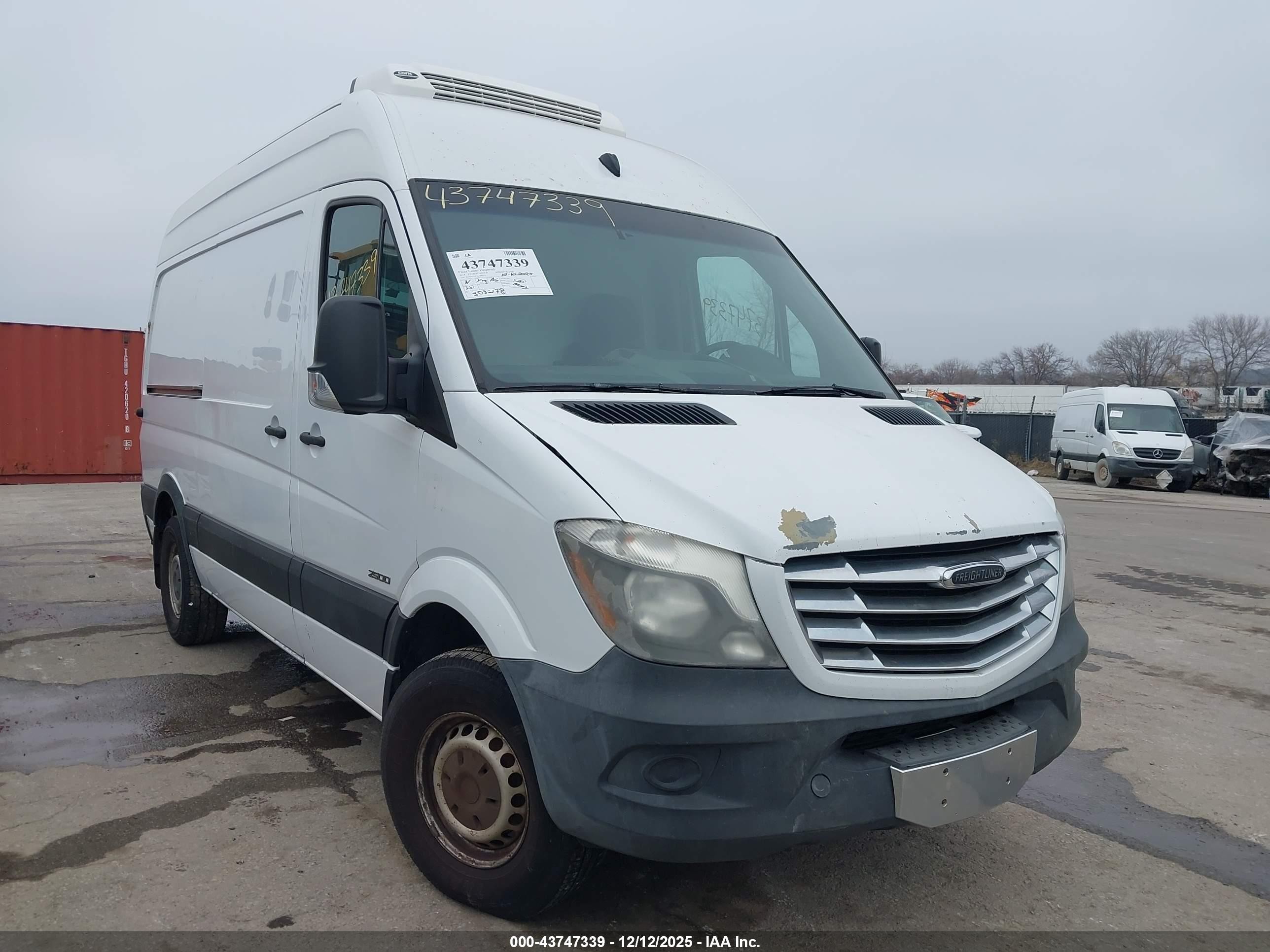 2014 Freightliner Sprinter 2500 Normal Roof White vin: WDYPE7CC3E5840772
