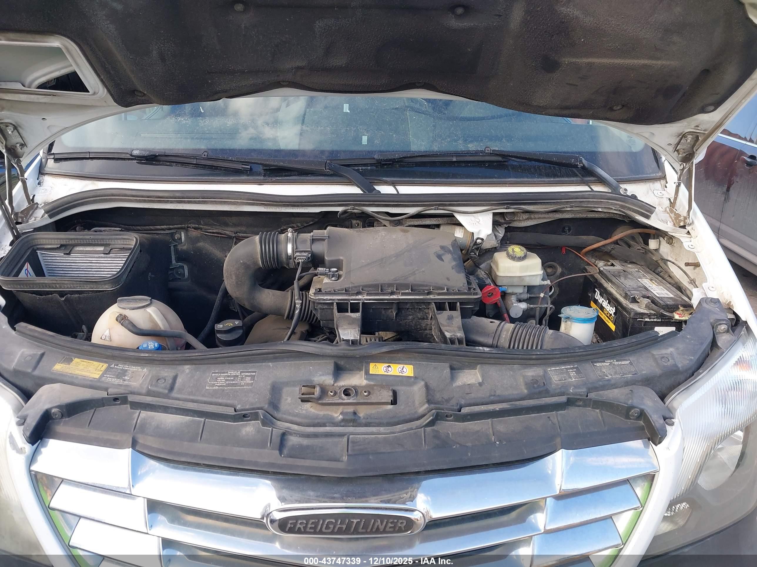2014 Freightliner Sprinter 2500 Normal Roof White vin: WDYPE7CC3E5840772