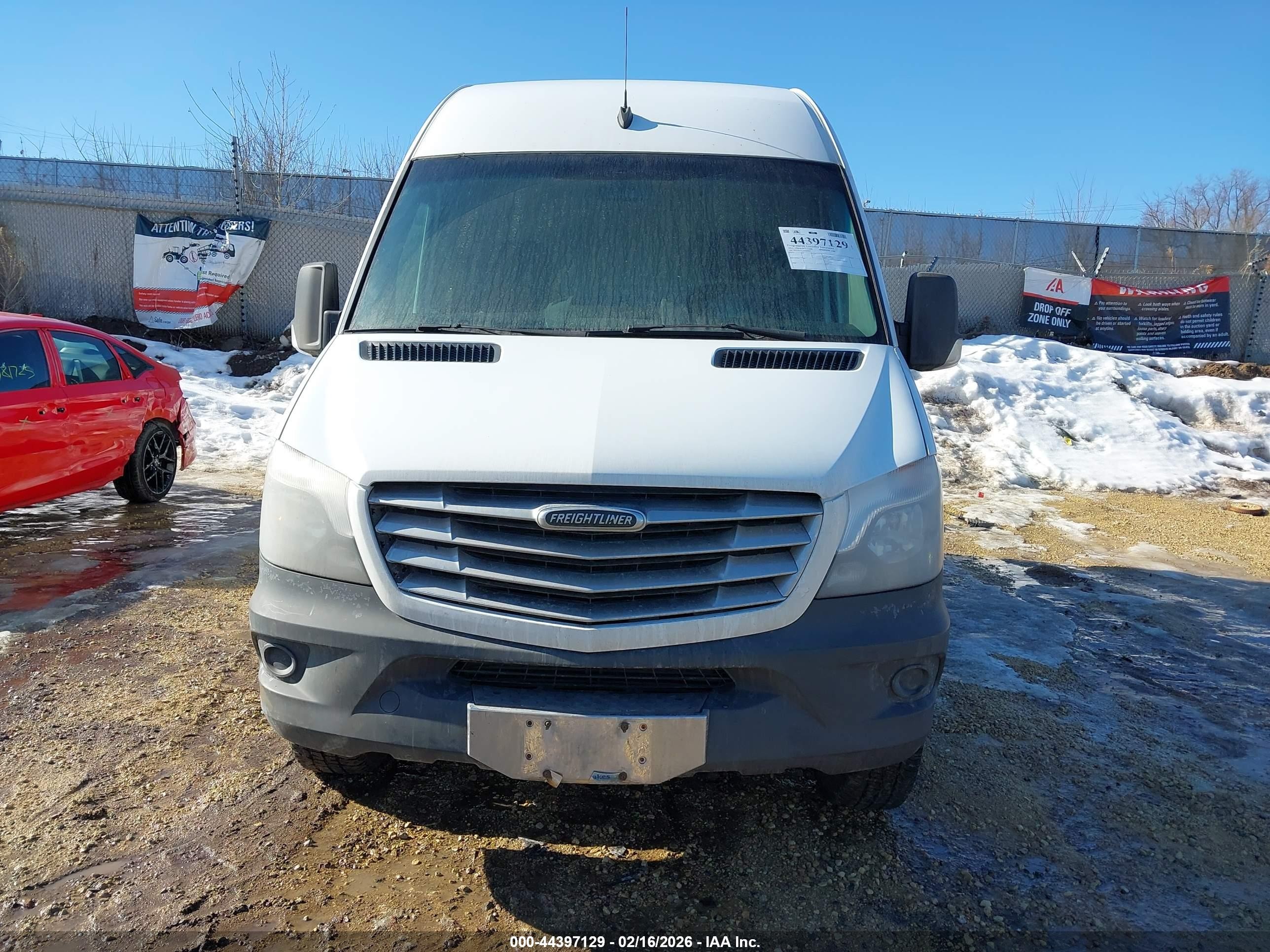 2014 Freightliner Sprinter 2500 Normal Roof White vin: WDYPE7DC2E5869937