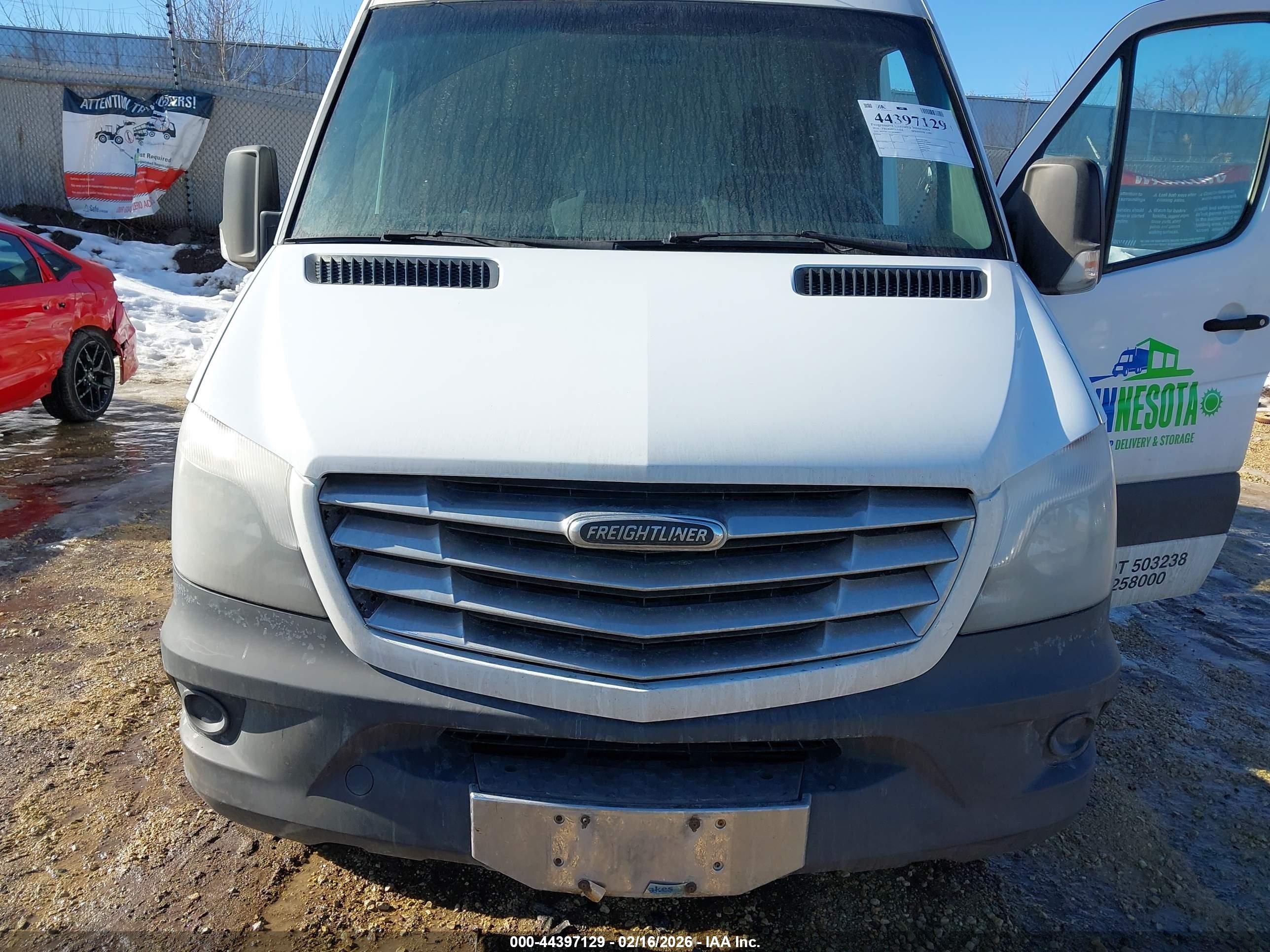 2014 Freightliner Sprinter 2500 Normal Roof White vin: WDYPE7DC2E5869937