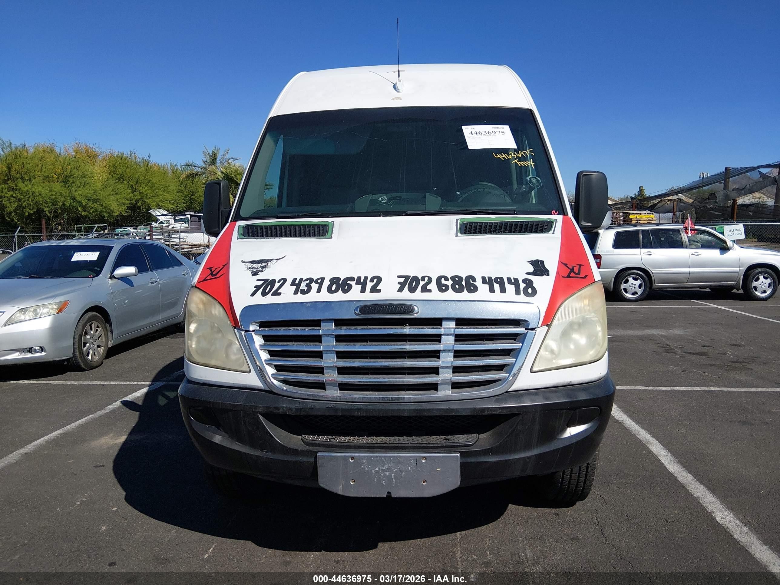 2007 Freightliner Sprinter 2500   White vin: WDYPE845X75193246