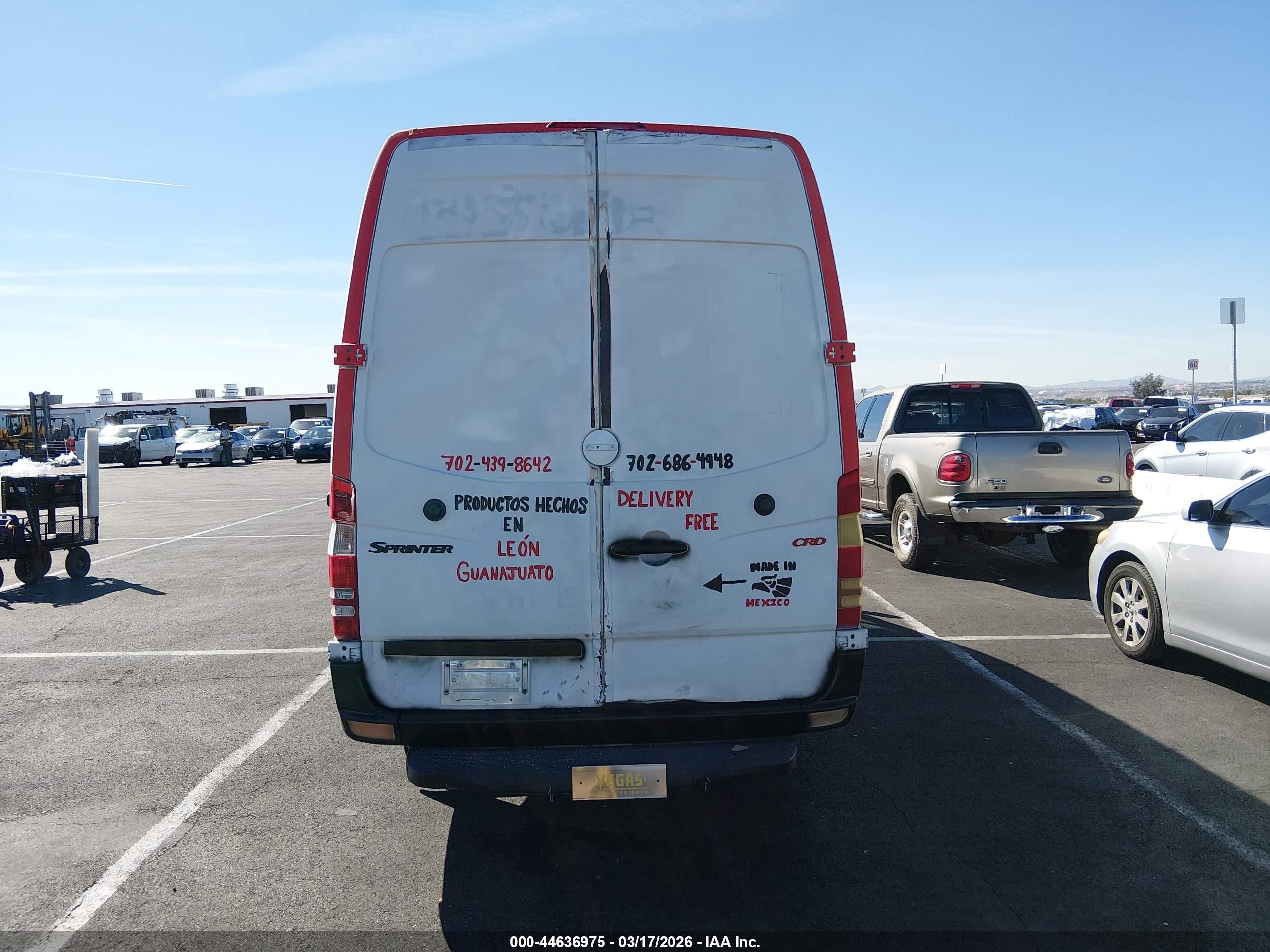 2007 Freightliner Sprinter 2500   White vin: WDYPE845X75193246