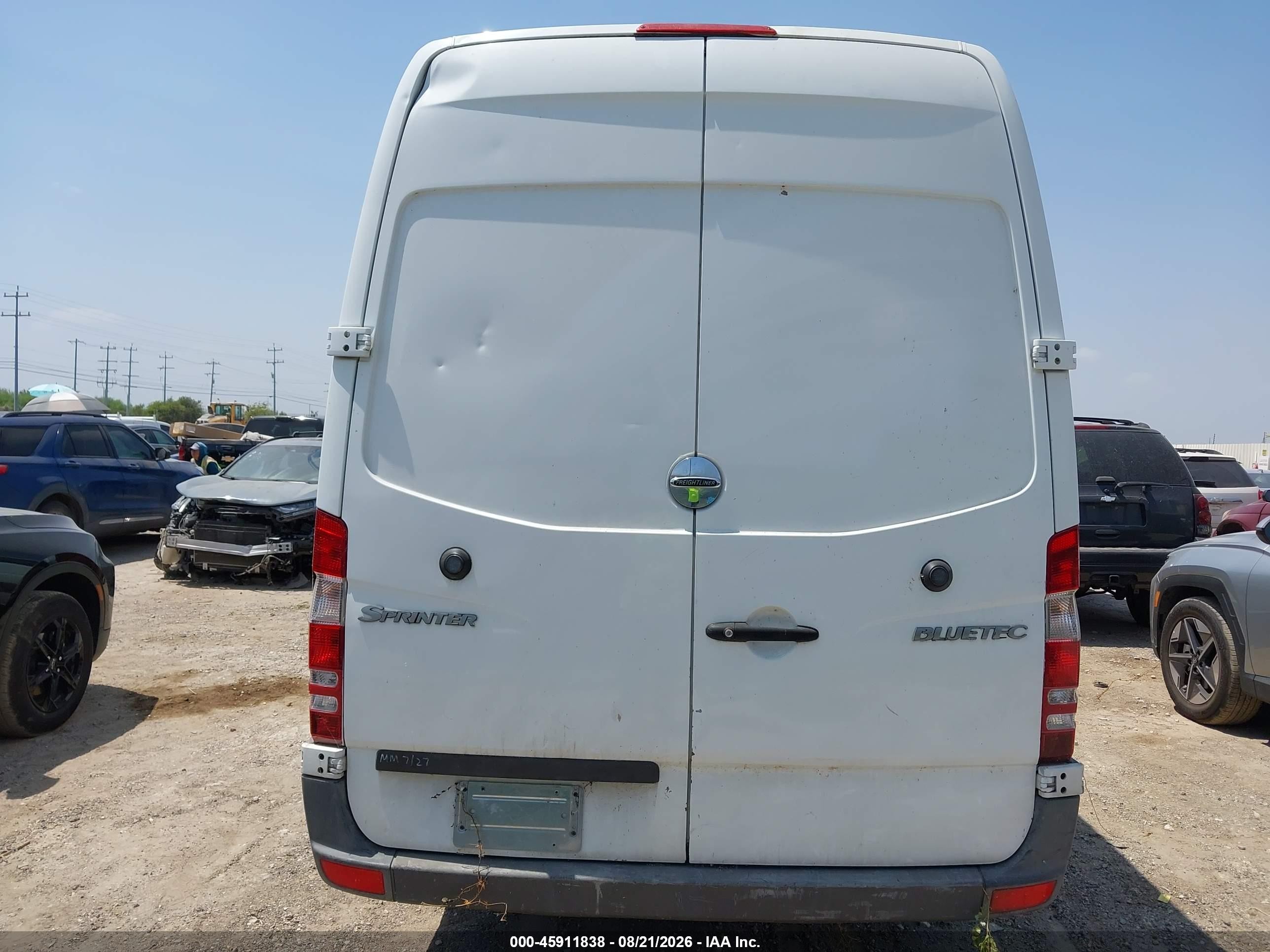 2012 Freightliner Sprinter 2500   White vin: WDYPE8CC9C5656522