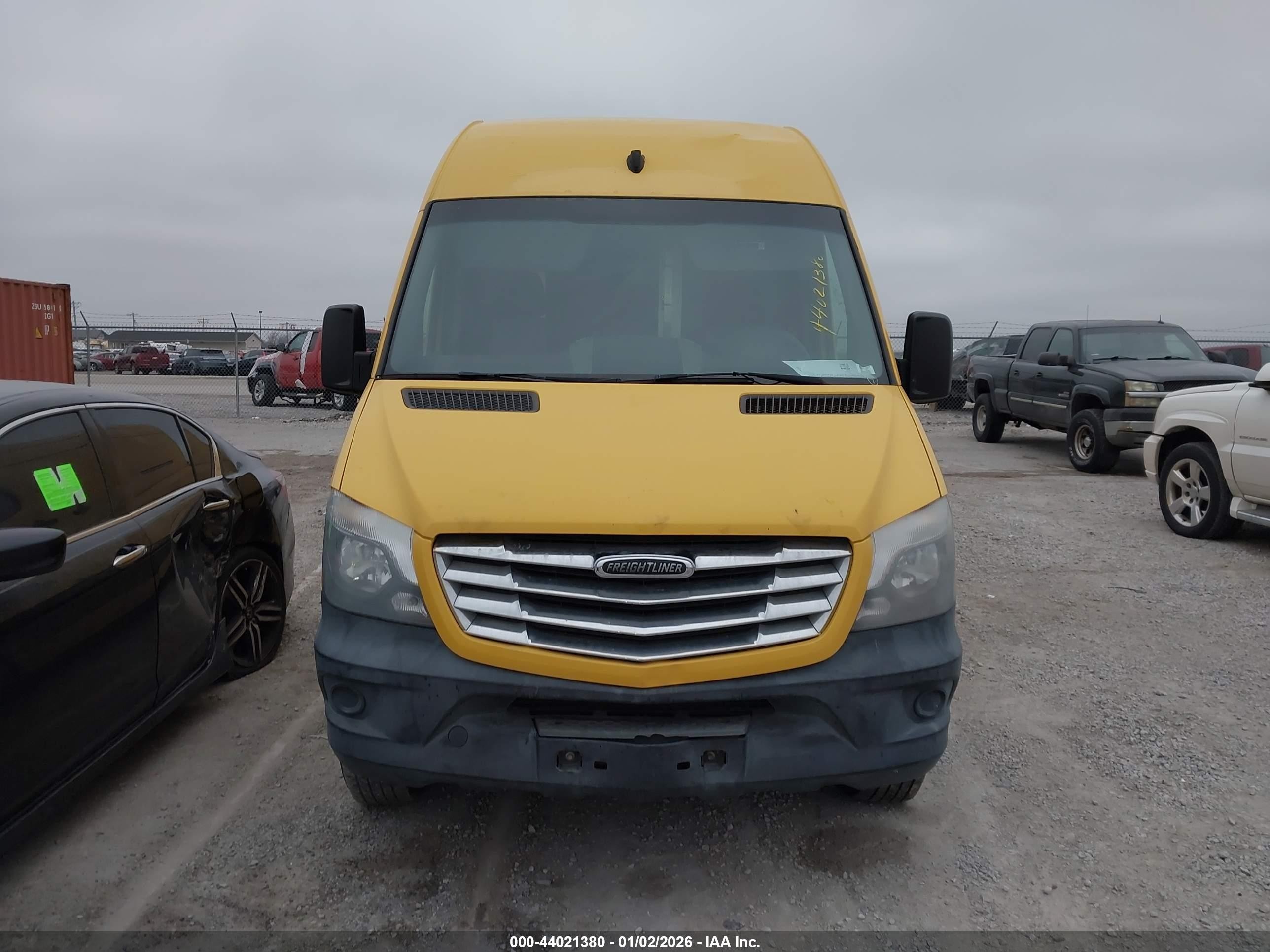 2014 Freightliner Sprinter 2500 High  Roof Yellow vin: WDYPE8DB3E5841741