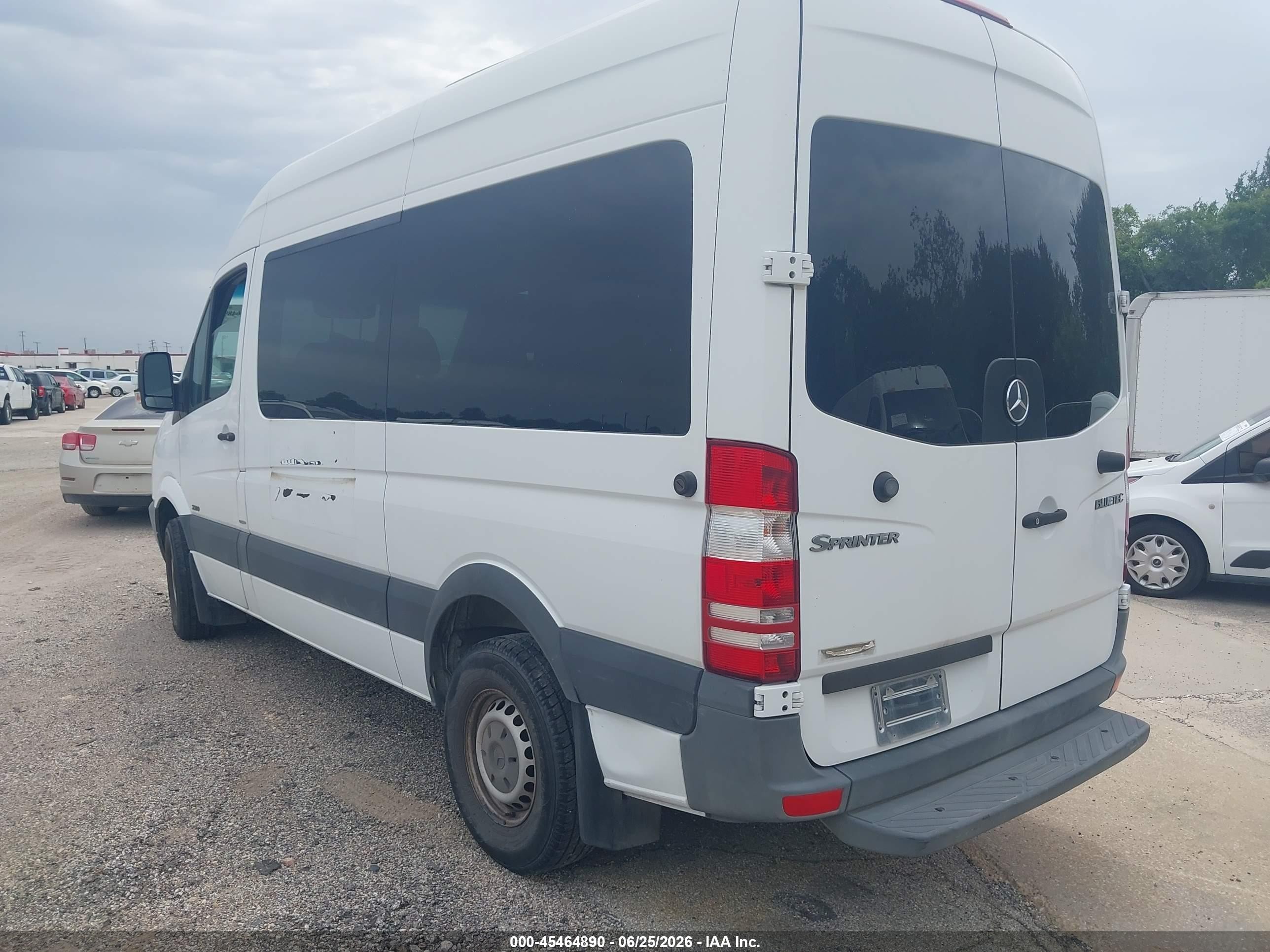 2011 Mercedes-benz Sprinter 2500 Normal Roof White vin: WDZPE7CC0B5544552
