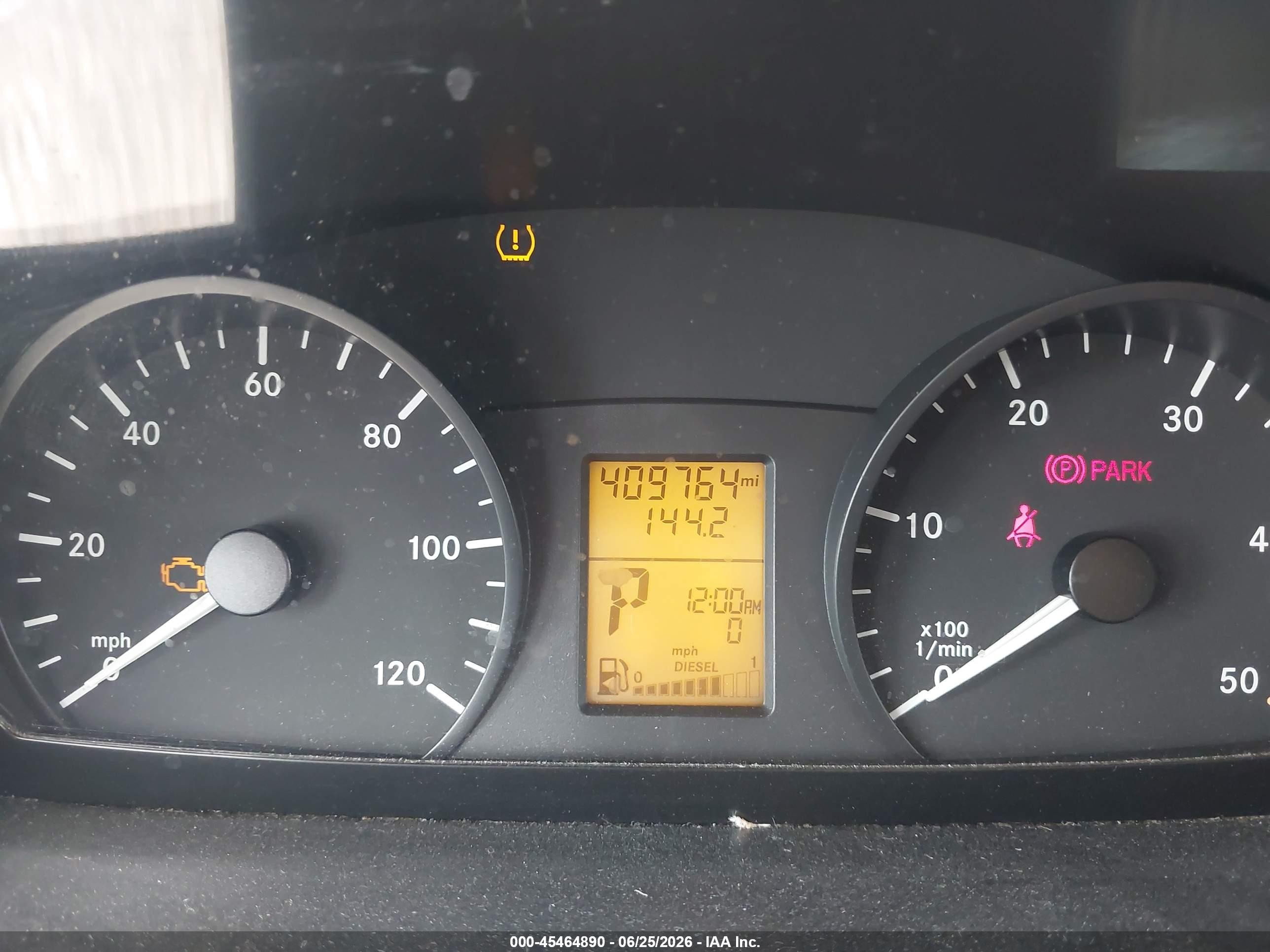 2011 Mercedes-benz Sprinter 2500 Normal Roof White vin: WDZPE7CC0B5544552