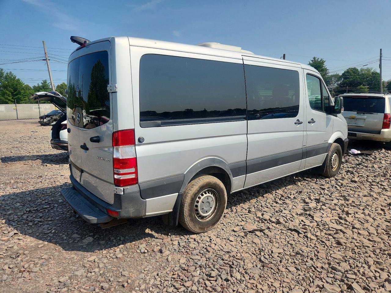 2015 Mercedes-benz Sprinter 2500 Silver vin: WDZPE7CC1F5945078