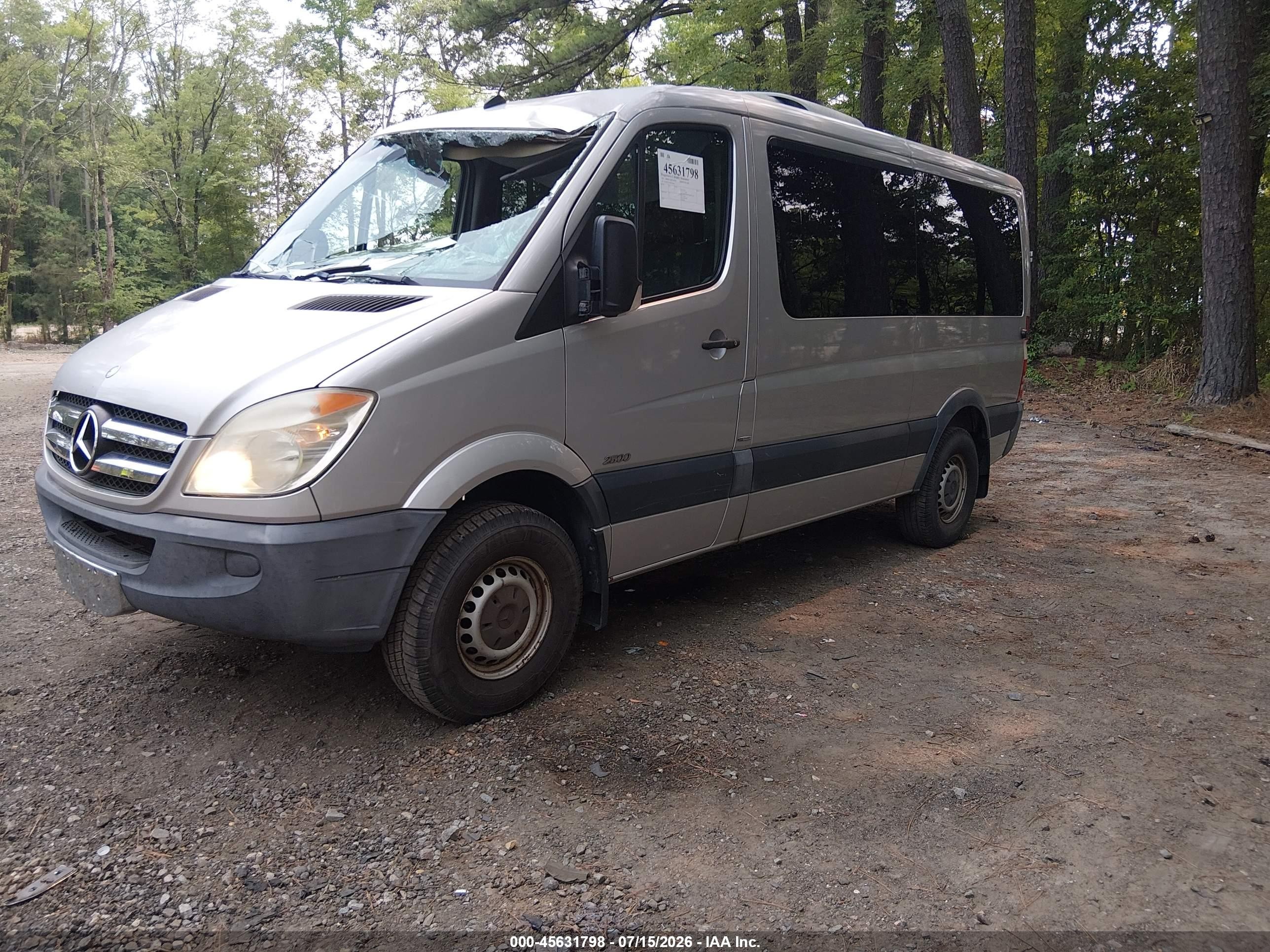 2011 Mercedes-benz Sprinter 2500 Normal Roof Gray vin: WDZPE7CC7B5553846