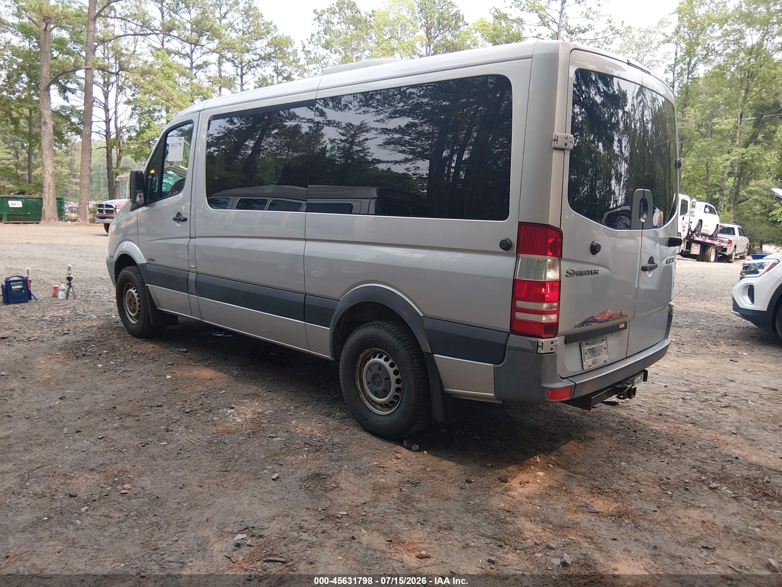 2011 Mercedes-benz Sprinter 2500 Normal Roof Gray vin: WDZPE7CC7B5553846
