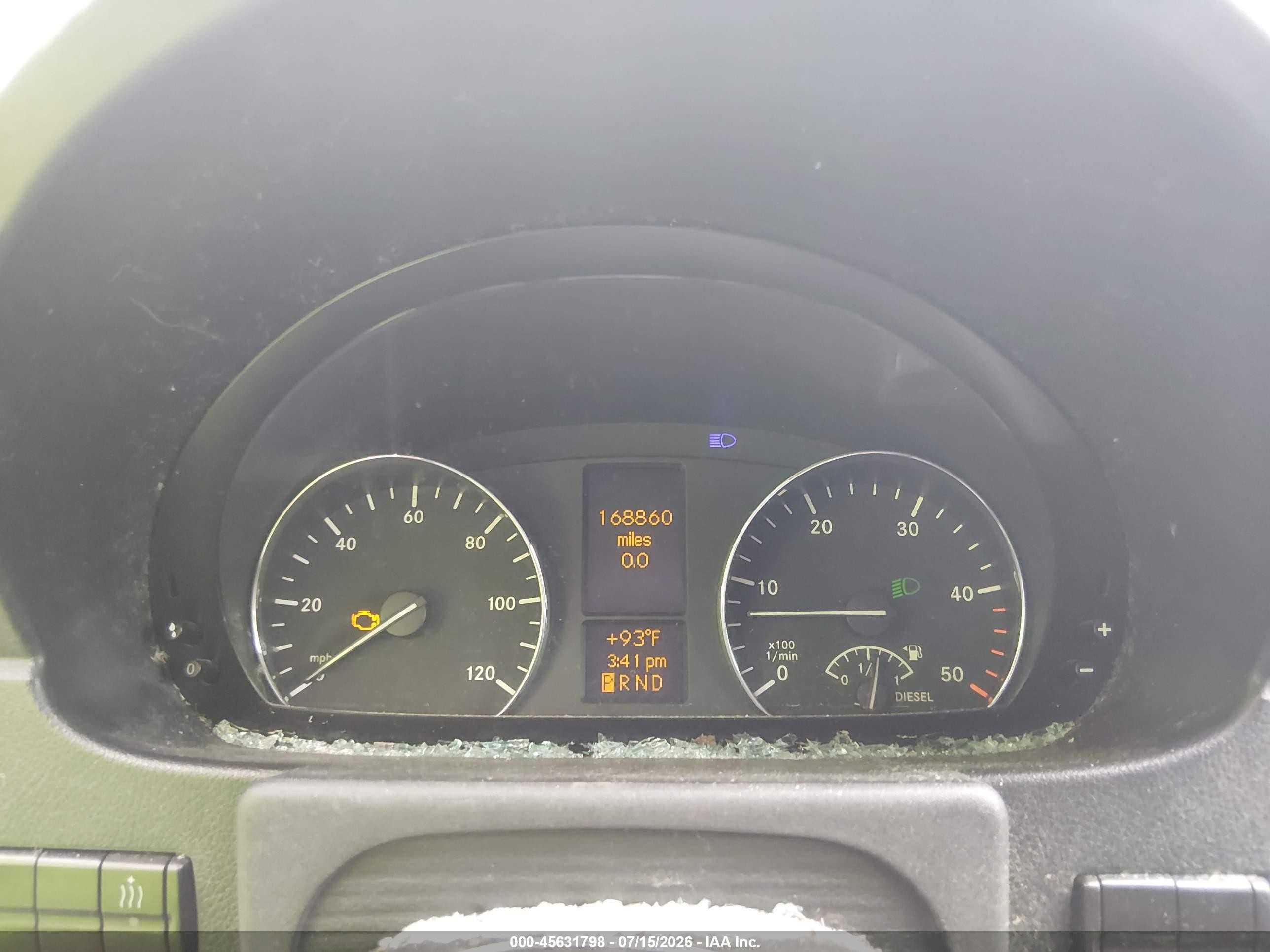 2011 Mercedes-benz Sprinter 2500 Normal Roof Gray vin: WDZPE7CC7B5553846