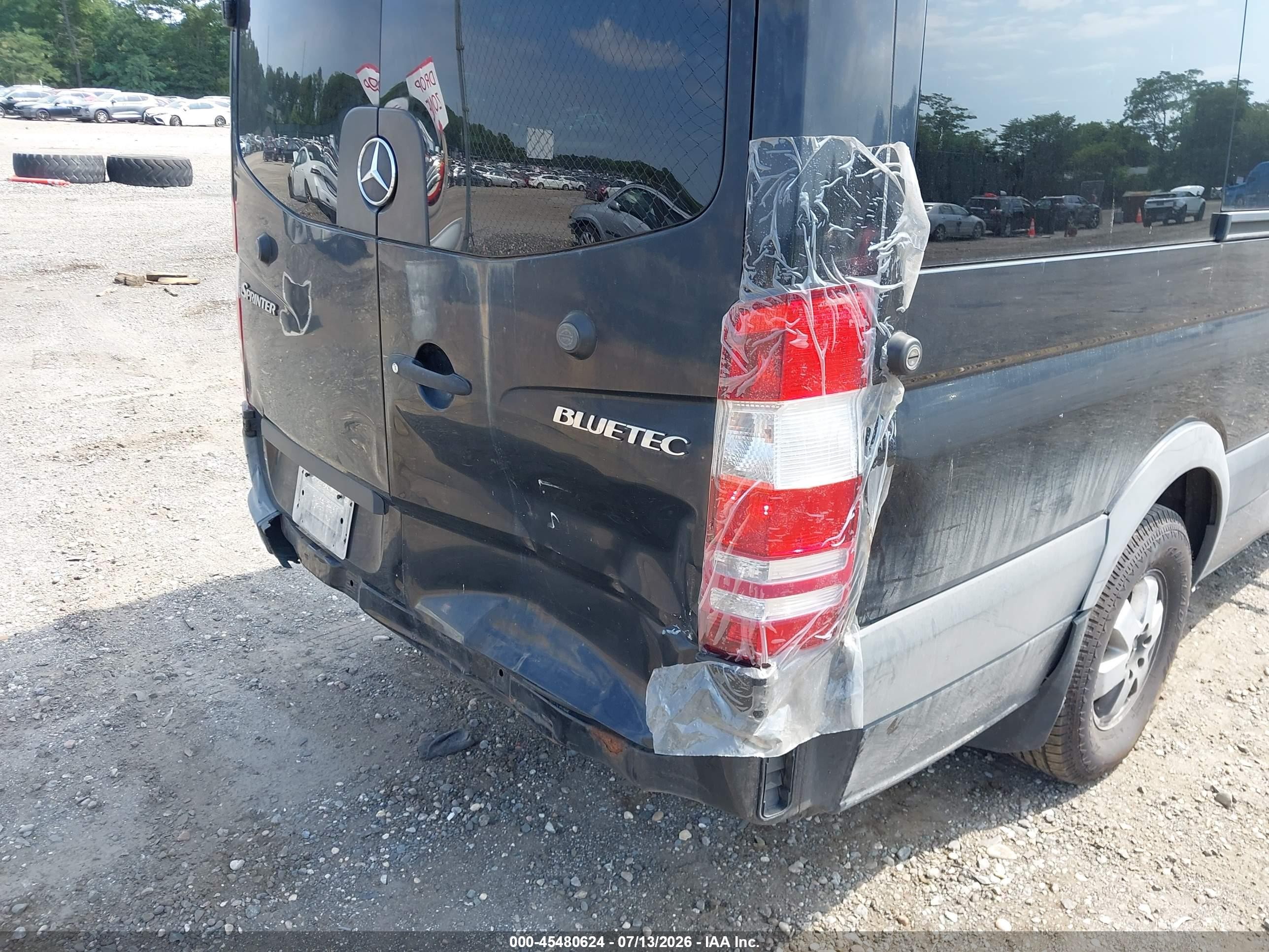 2011 Mercedes-benz Sprinter 2500 High  Roof Black vin: WDZPE8CC1B5579882