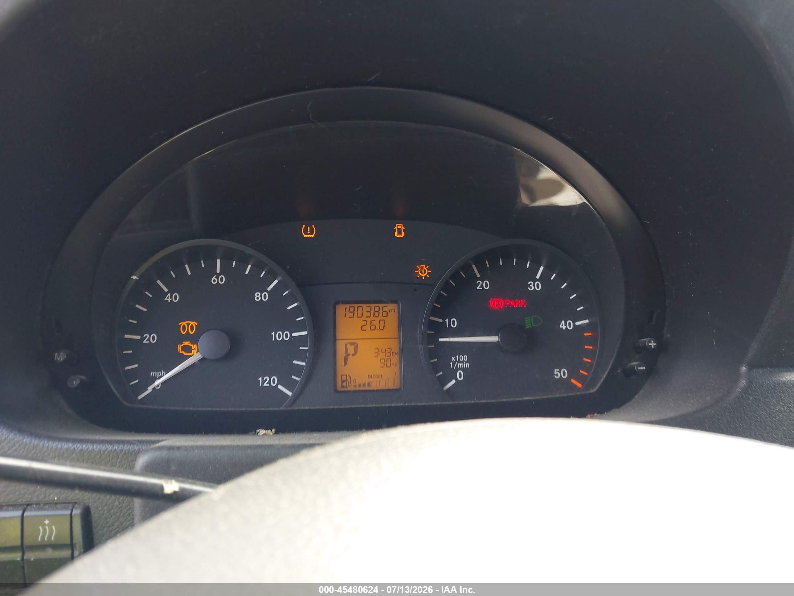 2011 Mercedes-benz Sprinter 2500 High  Roof Black vin: WDZPE8CC1B5579882