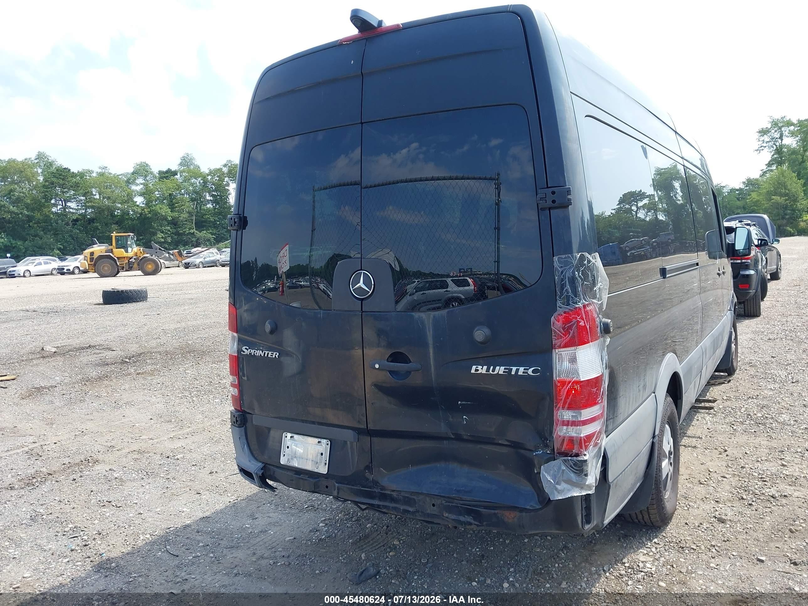 2011 Mercedes-benz Sprinter 2500 High  Roof Black vin: WDZPE8CC1B5579882