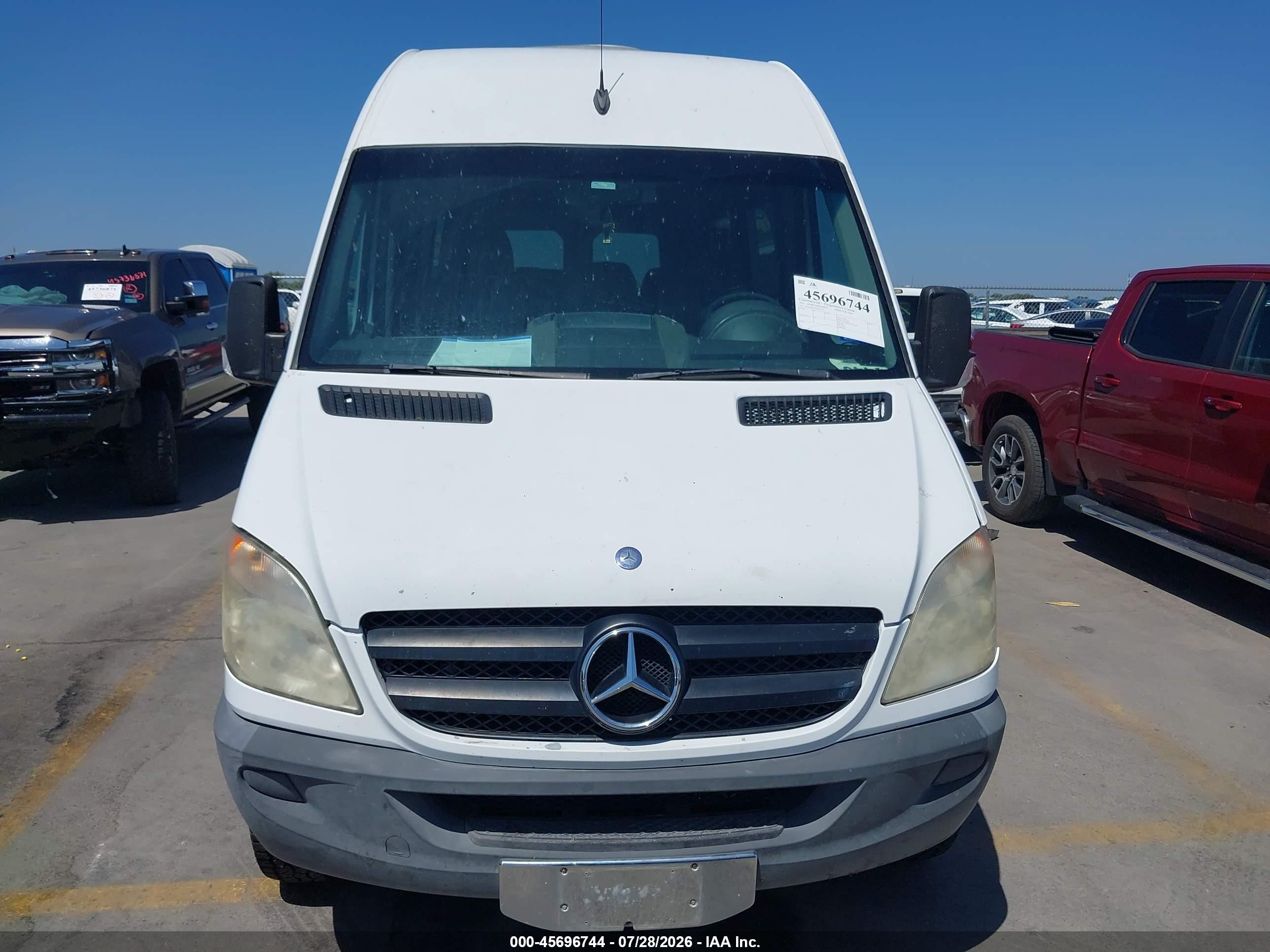 2012 Mercedes-benz Sprinter 2500 High  Roof White vin: WDZPE8CC3C5637797