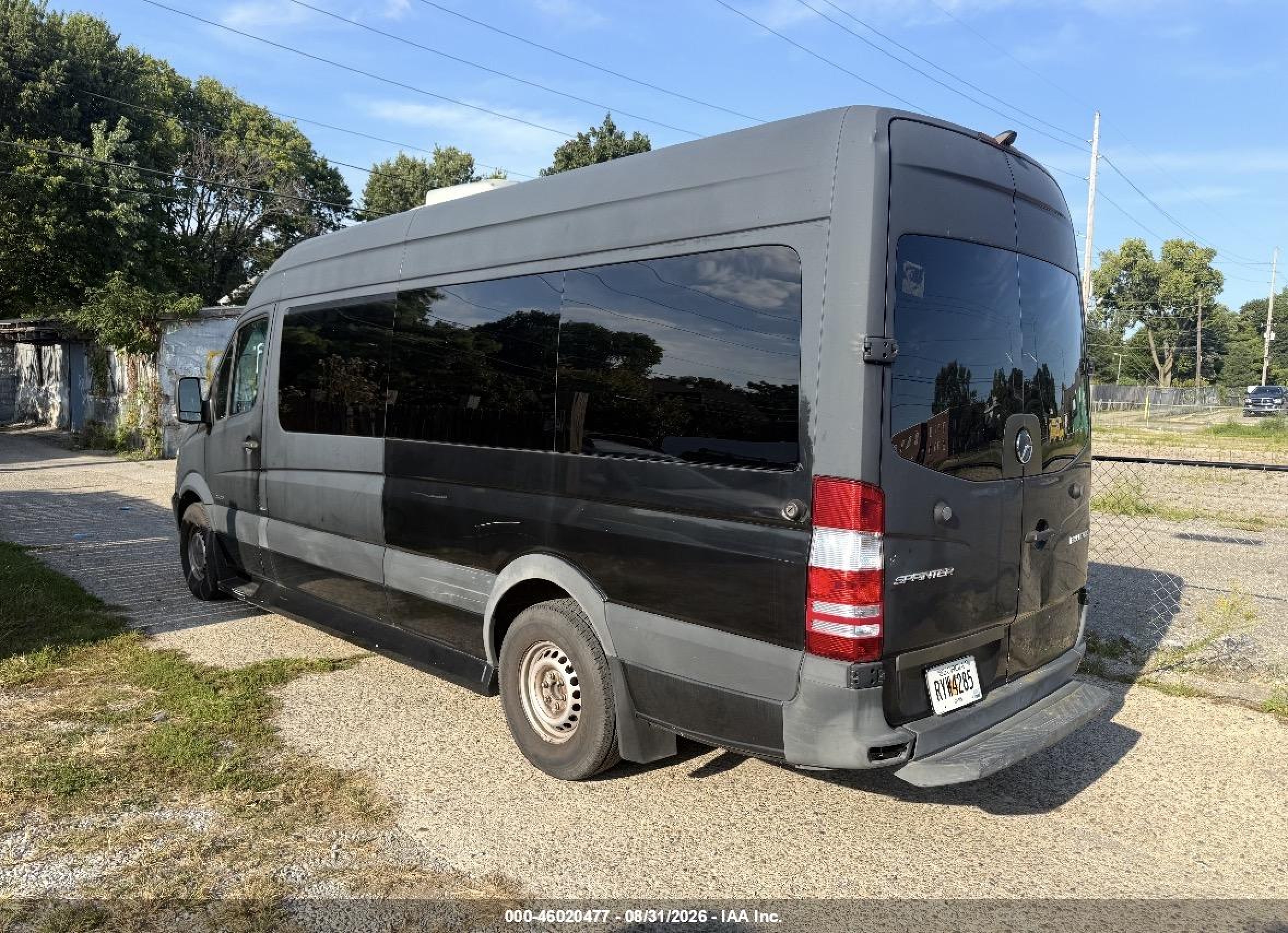 2014 Mercedes-benz Sprinter 2500 High  Roof Gray vin: WDZPE8CC4E5857288