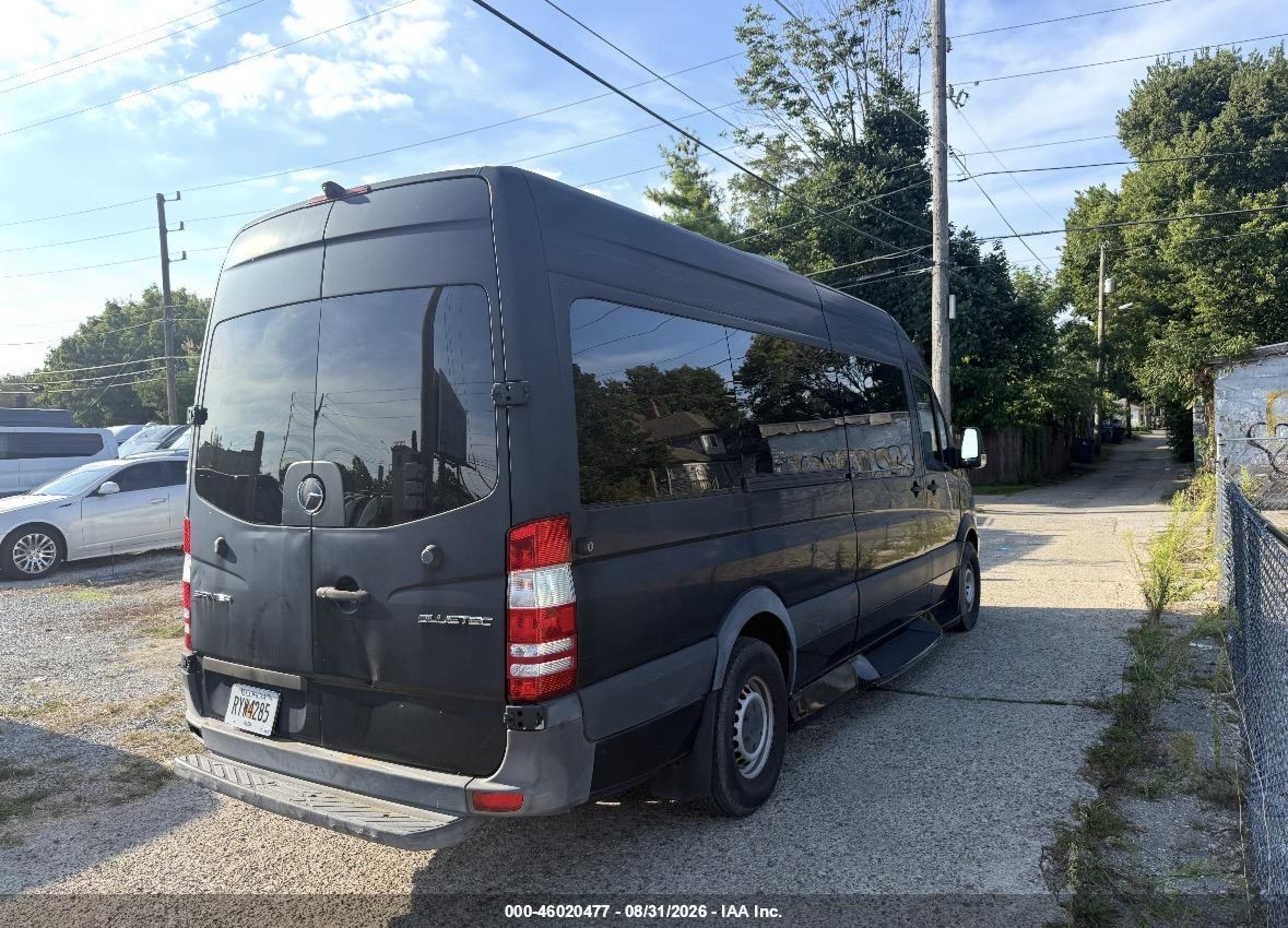 2014 Mercedes-benz Sprinter 2500 High  Roof Gray vin: WDZPE8CC4E5857288