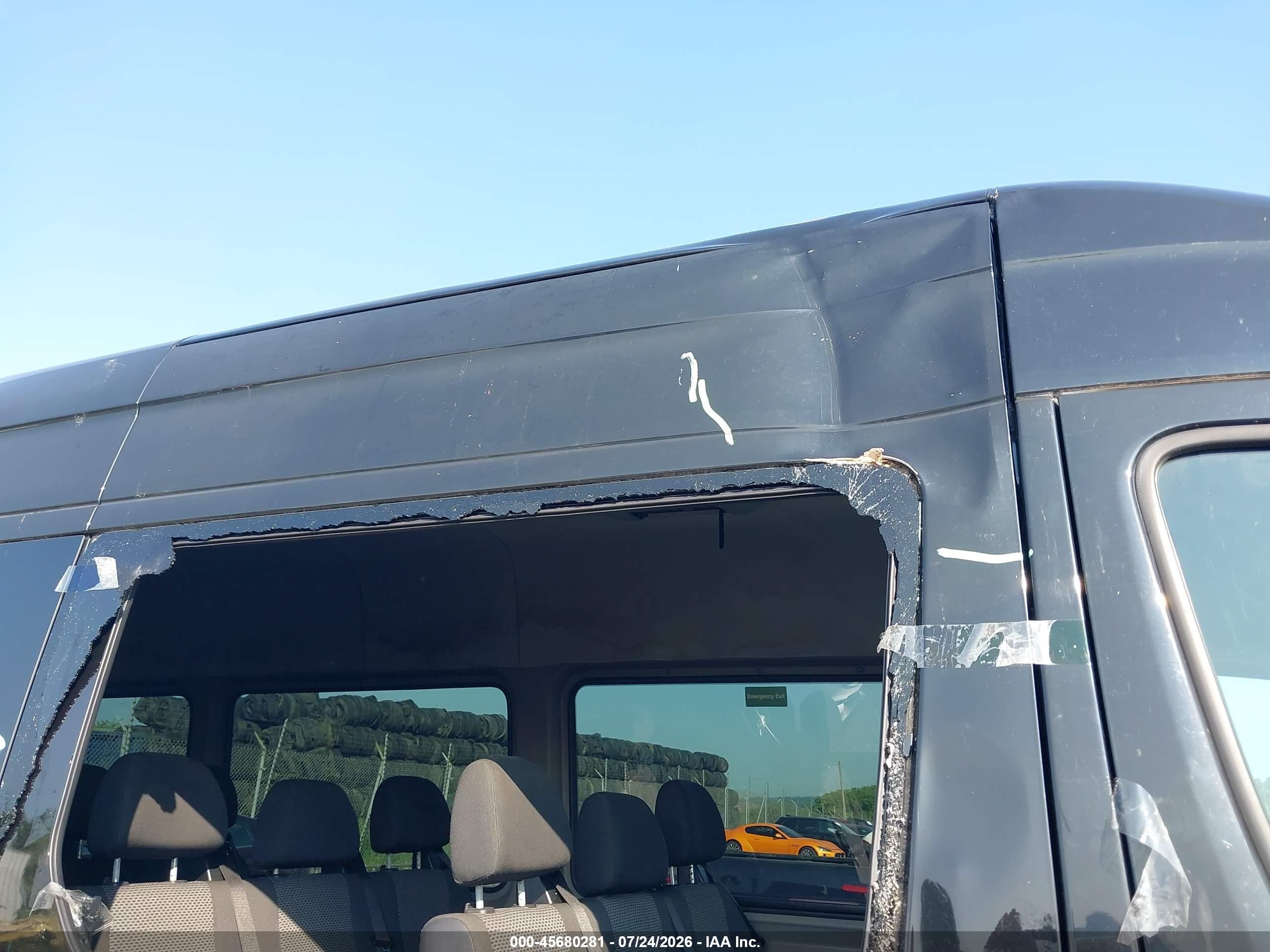 2013 Mercedes-benz Sprinter 2500 High  Roof Black vin: WDZPE8CC6D5743050