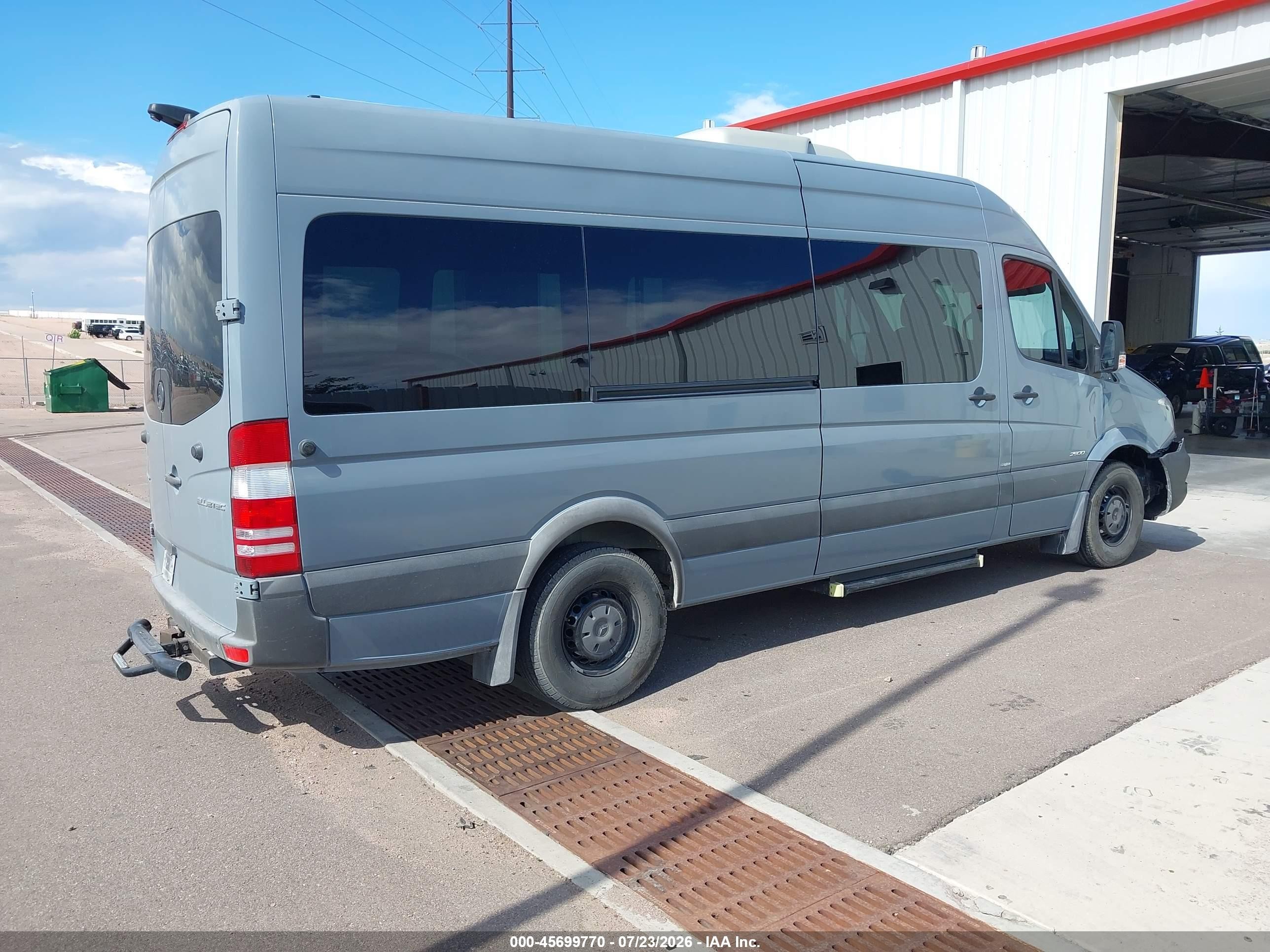 2015 Mercedes-benz Sprinter 2500 High  Roof Gray vin: WDZPE8DC0FP155943