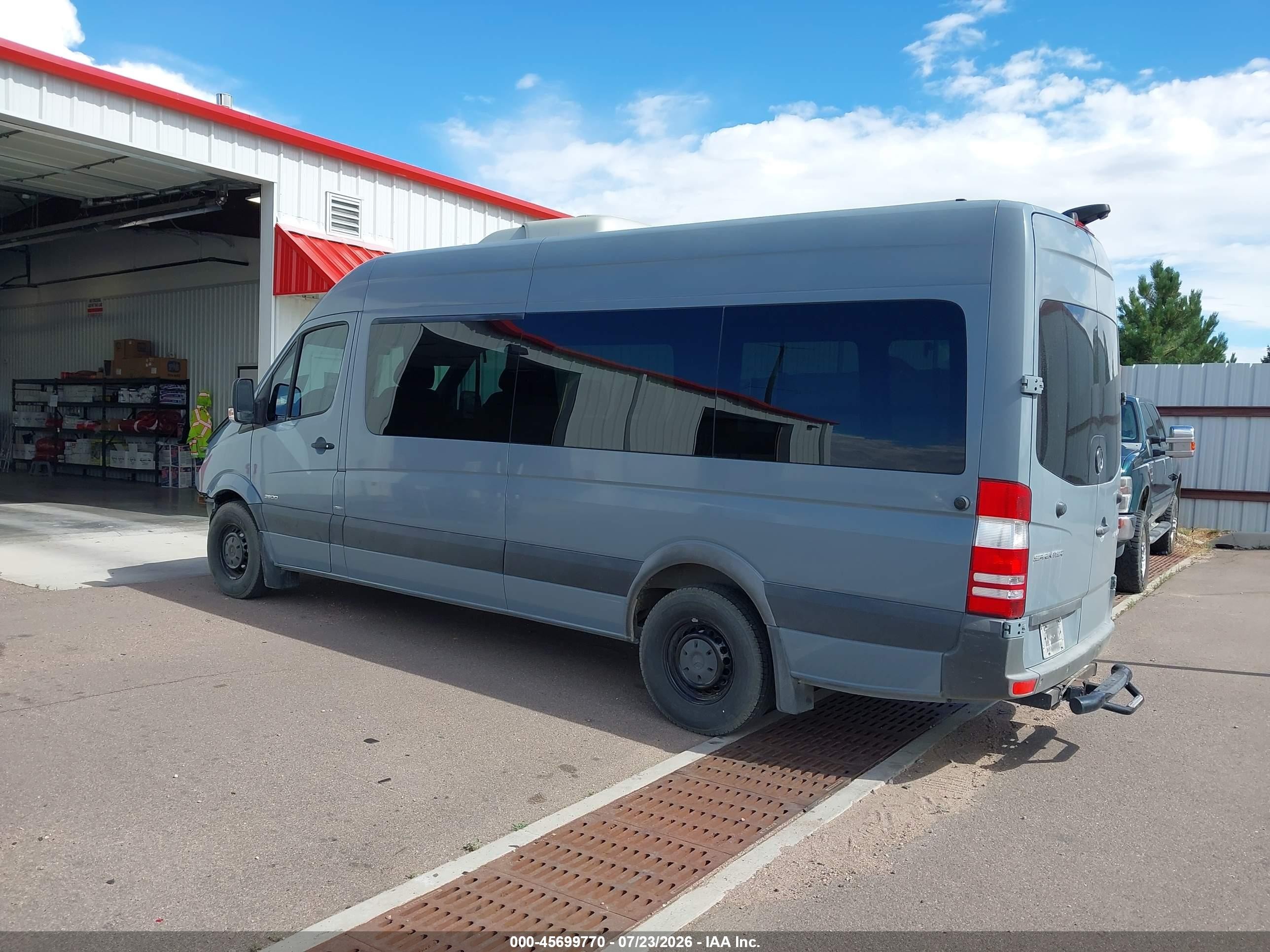 2015 Mercedes-benz Sprinter 2500 High  Roof Gray vin: WDZPE8DC0FP155943