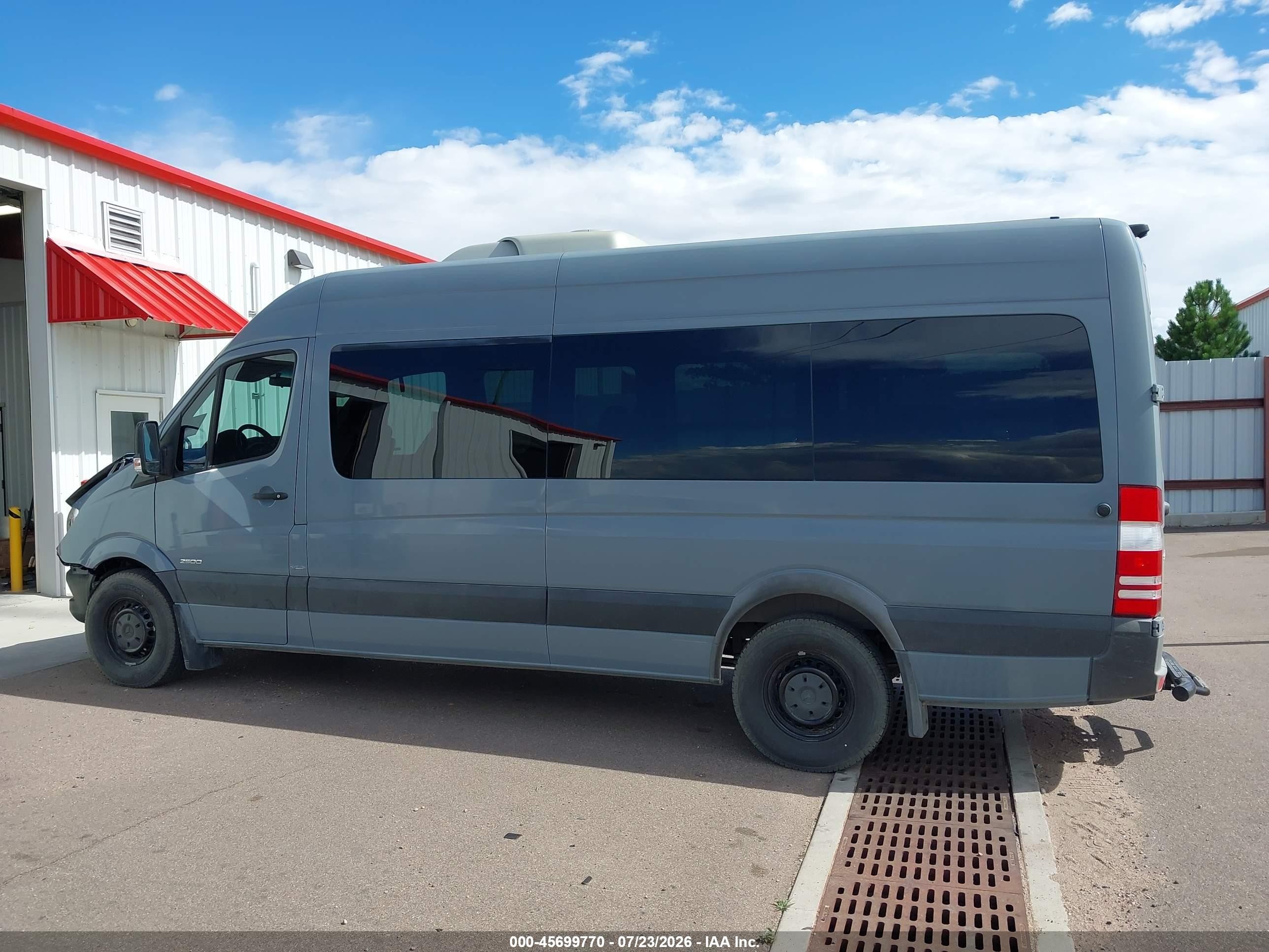 2015 Mercedes-benz Sprinter 2500 High  Roof Gray vin: WDZPE8DC0FP155943
