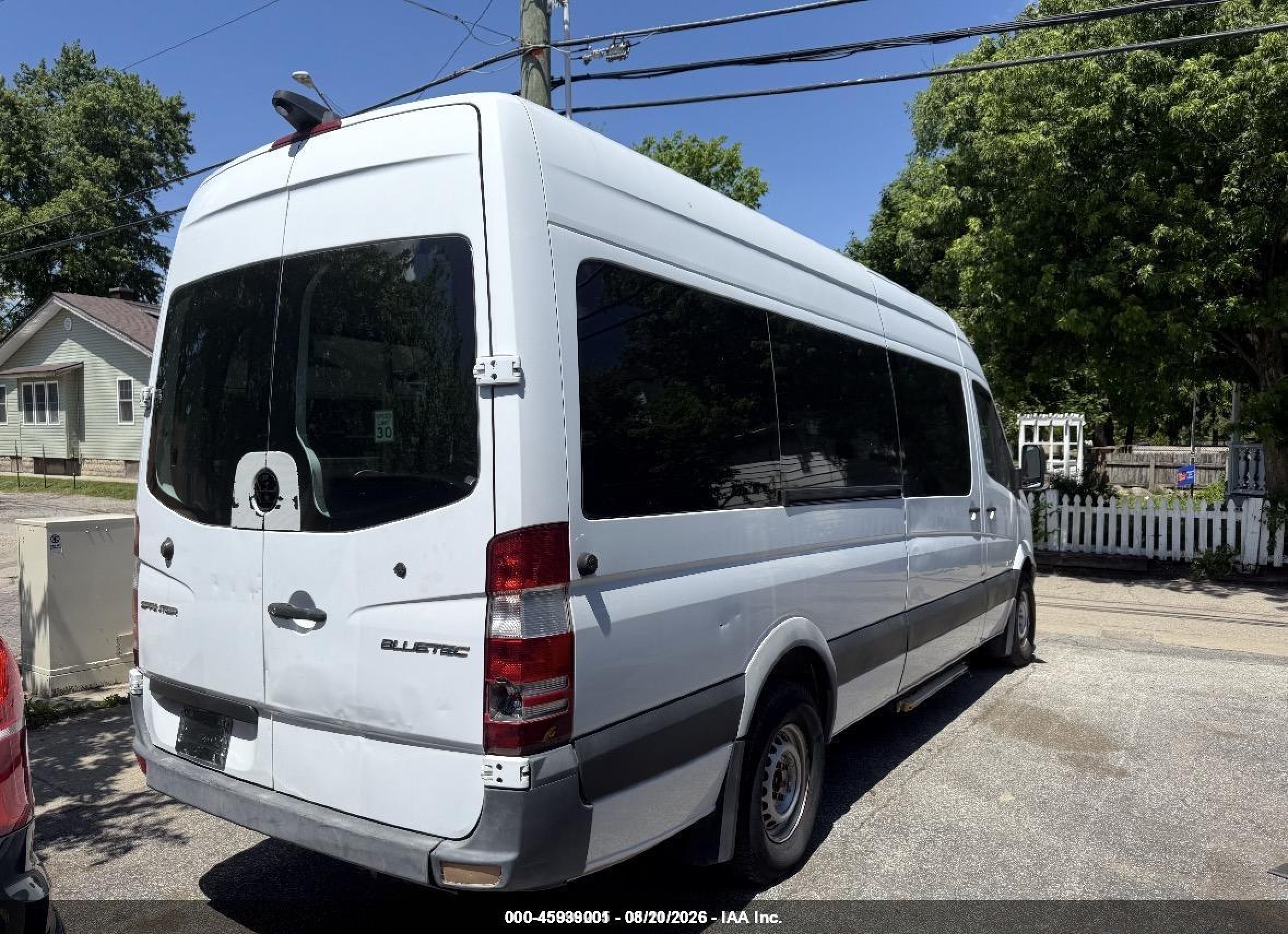 2015 Mercedes-benz Sprinter 2500 High  Roof White vin: WDZPE8DC9F5987499
