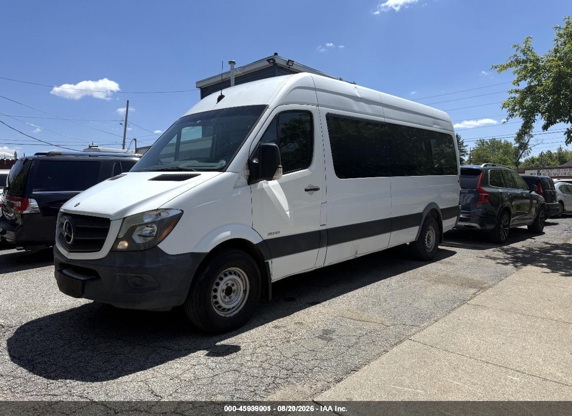 2015 Mercedes-benz Sprinter 2500 High  Roof White vin: WDZPE8DC9F5987499