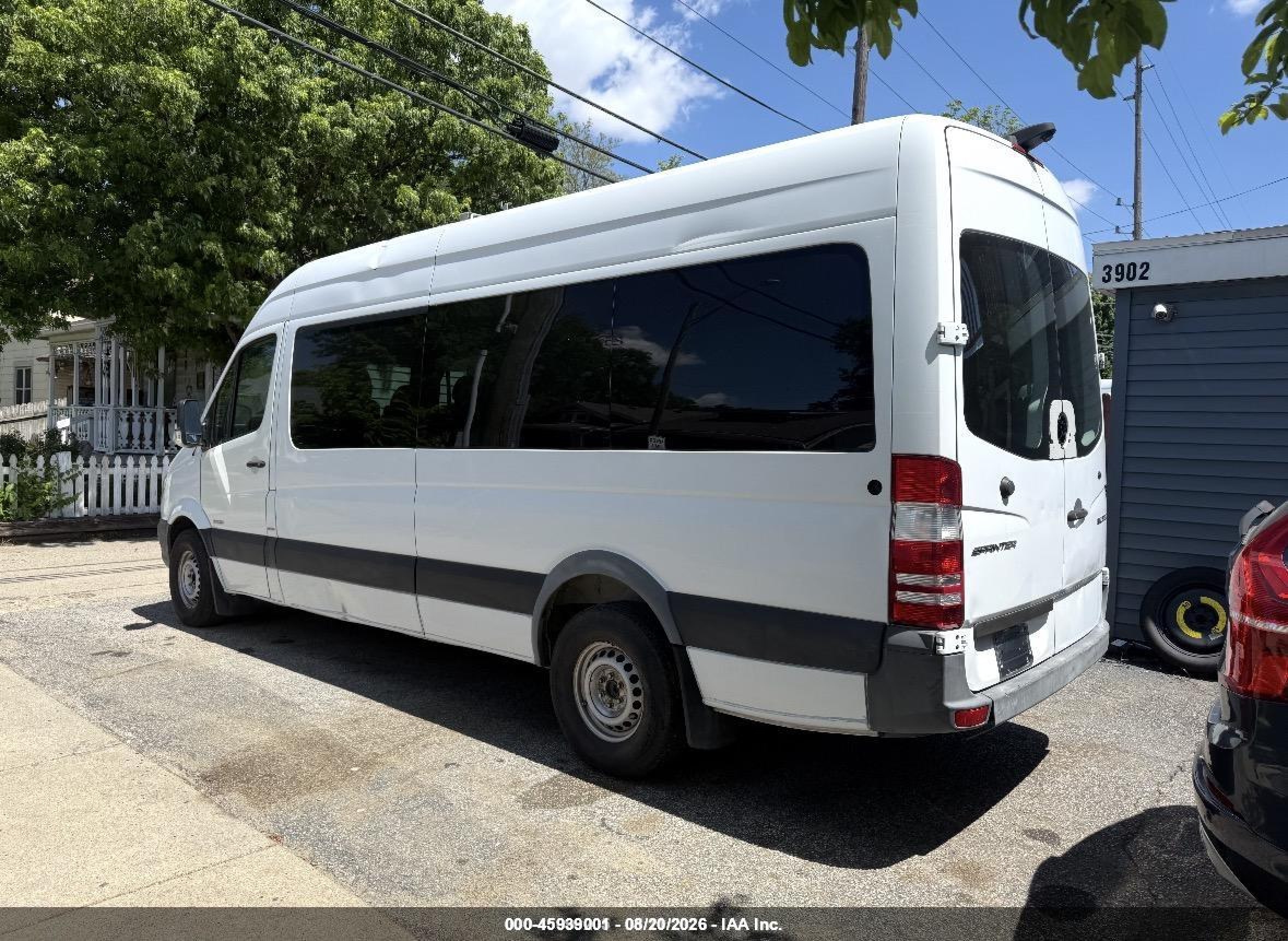 2015 Mercedes-benz Sprinter 2500 High  Roof White vin: WDZPE8DC9F5987499