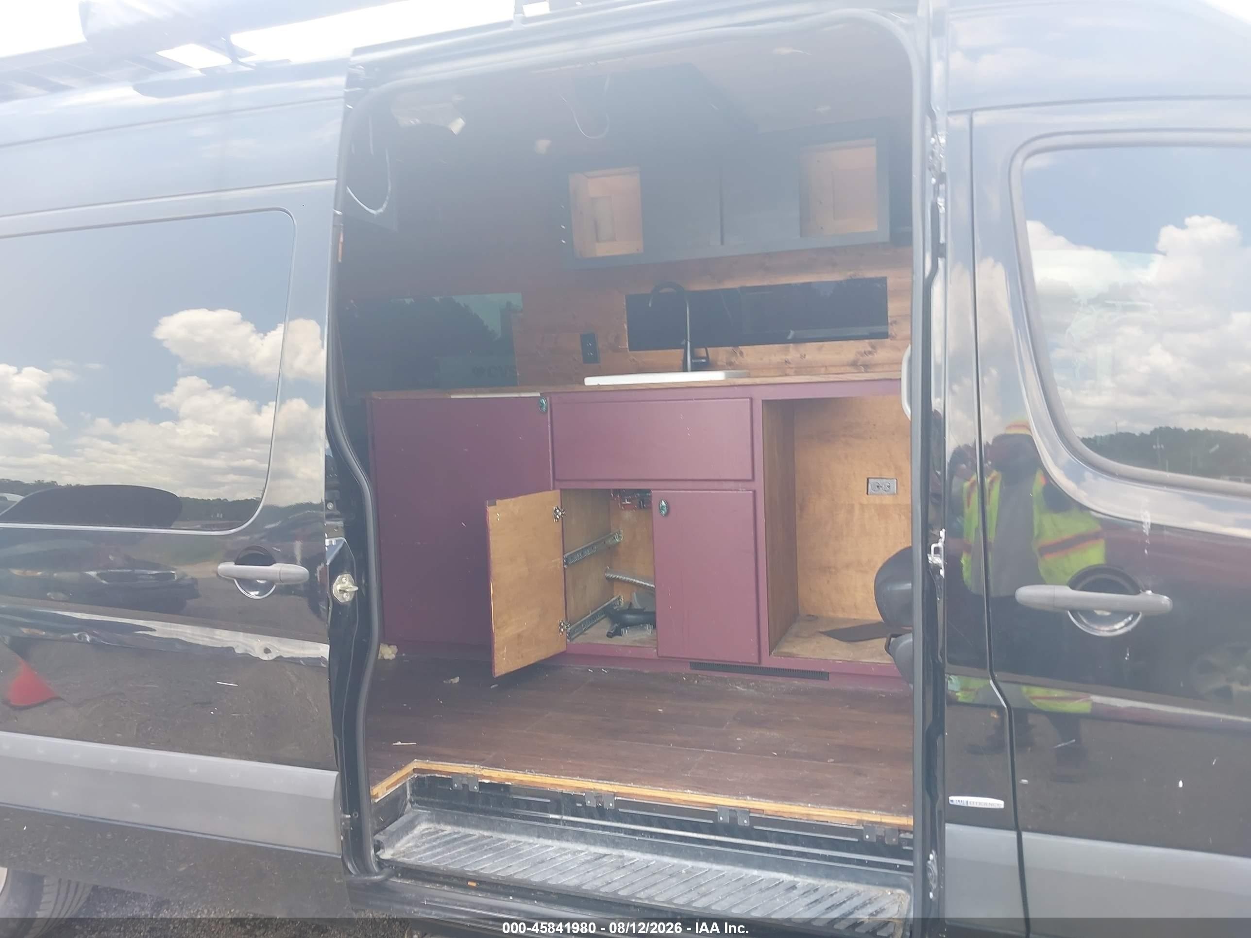 2015 Mercedes-benz Sprinter 2500 High  Roof Black vin: WDZPE8DC9FP140695