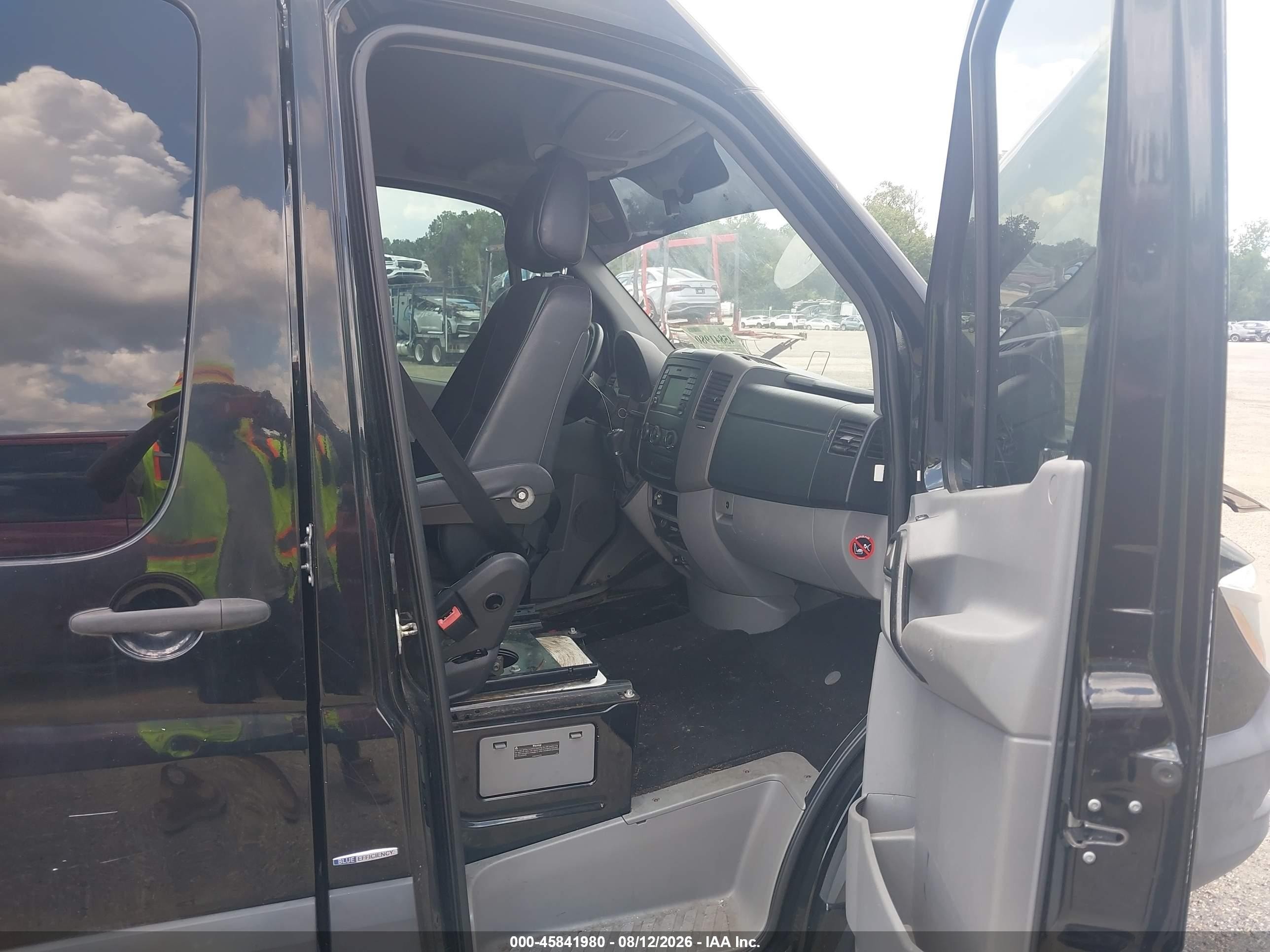2015 Mercedes-benz Sprinter 2500 High  Roof Black vin: WDZPE8DC9FP140695