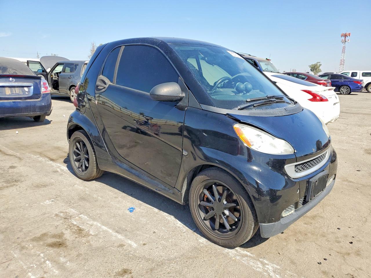 2008 Smart Fortwo Pure Black vin: WMEEJ31X08K082328