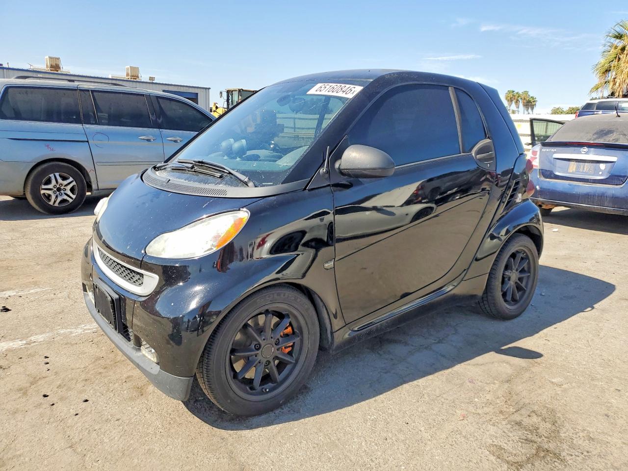 2008 Smart Fortwo Pure Black vin: WMEEJ31X08K082328