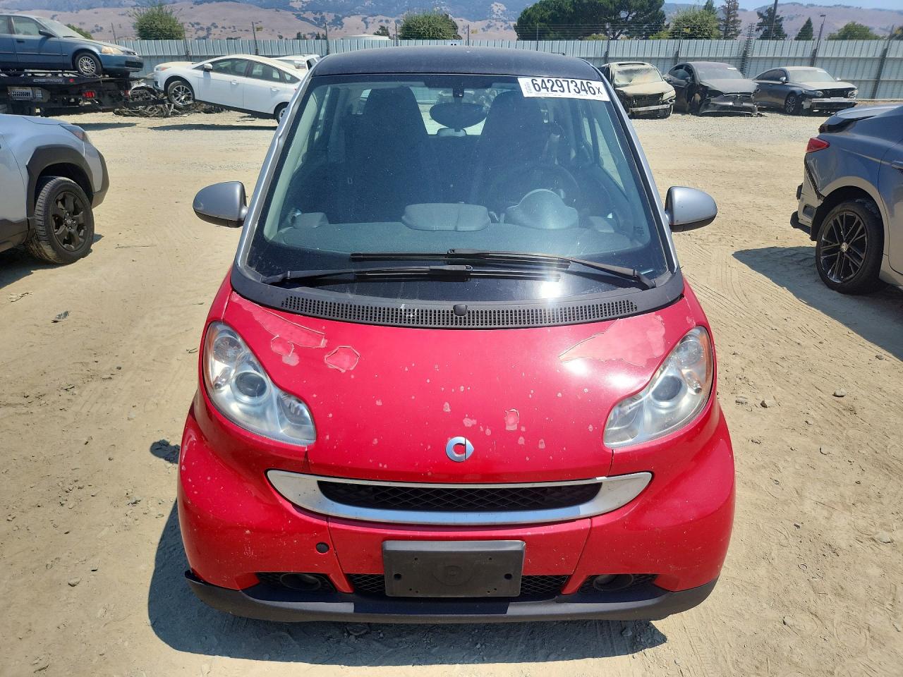 2009 Smart Fortwo Pure Red vin: WMEEJ31X09K295118