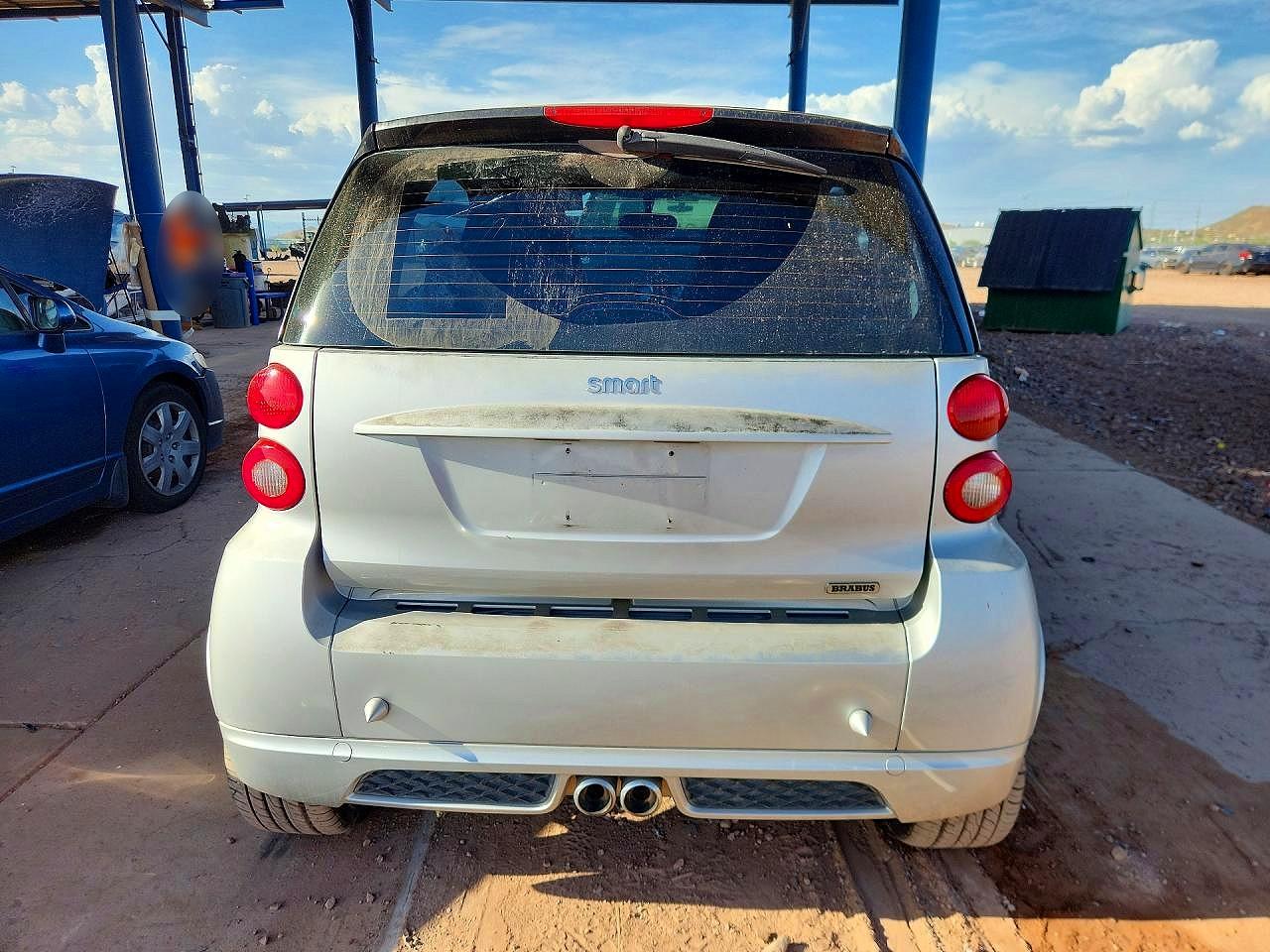 2009 Smart Fortwo Pure Серебряный vin: WMEEJ31X09K299735