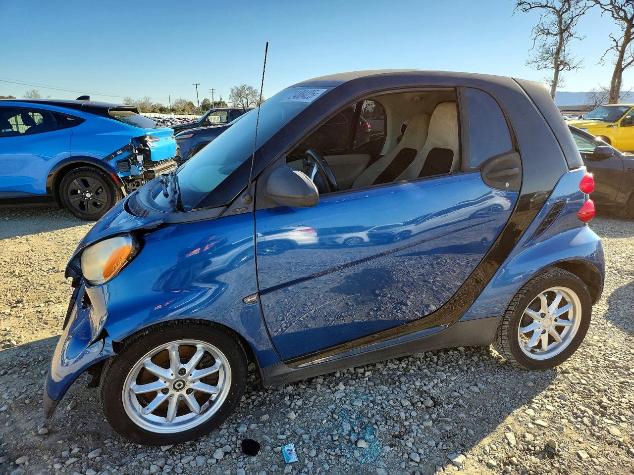 2008 Smart Fortwo Pure Blue vin: WMEEJ31X28K189400