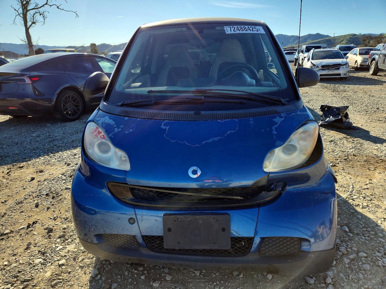 2008 Smart Fortwo Pure Blue vin: WMEEJ31X28K189400