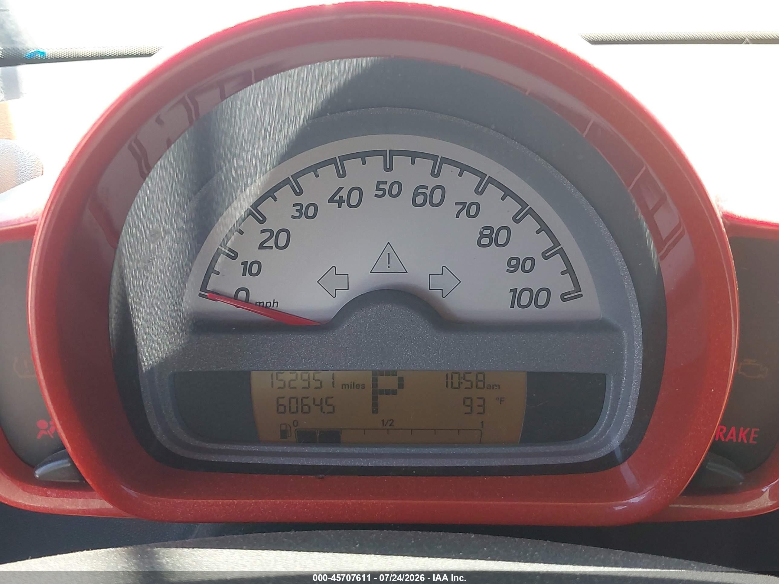 2008 Smart Fortwo Passion/pure Red vin: WMEEJ31X38K200274