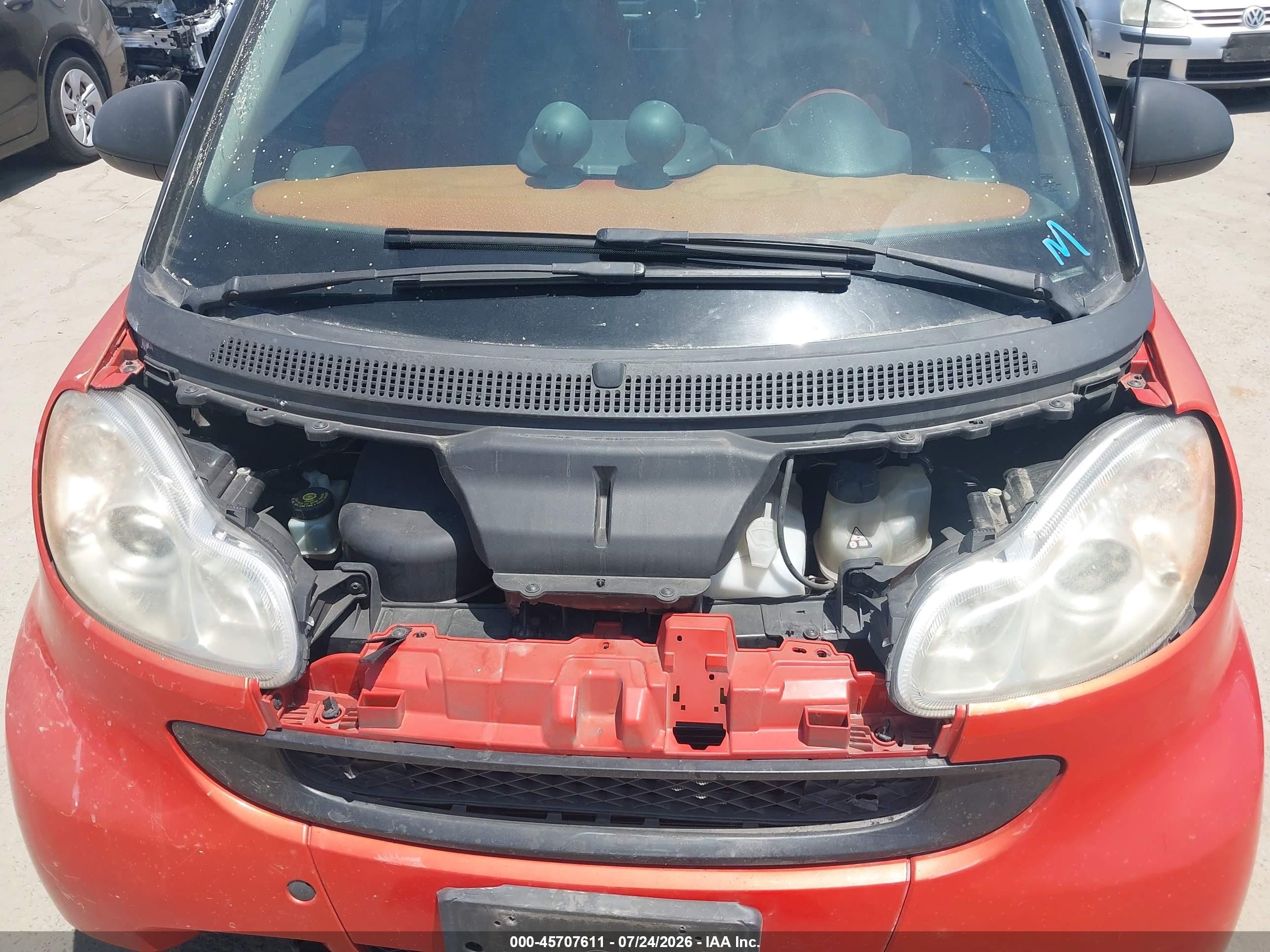 2008 Smart Fortwo Passion/pure Red vin: WMEEJ31X38K200274