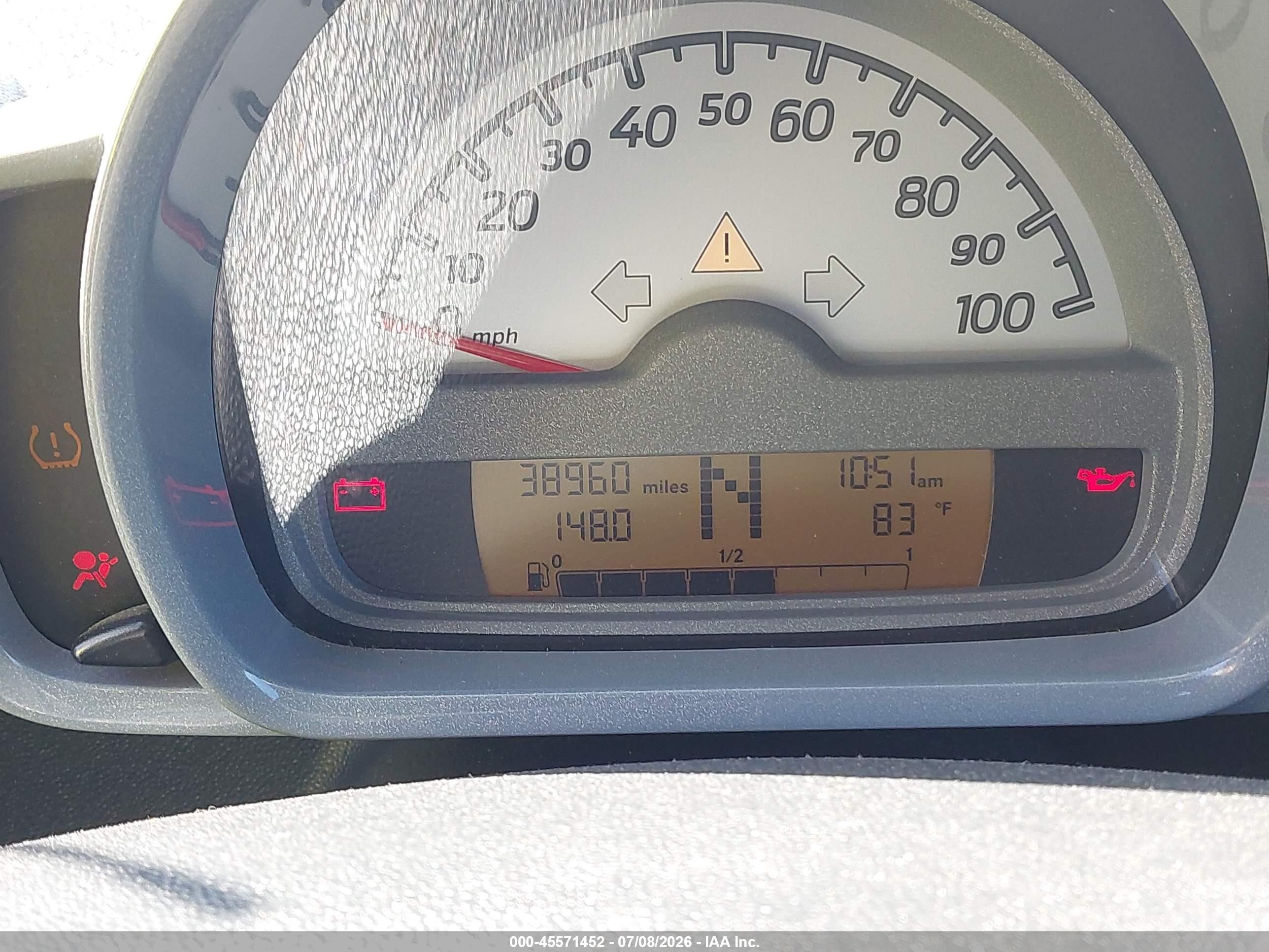 2008 Smart Fortwo Passion/pure Blue vin: WMEEJ31X38K205426