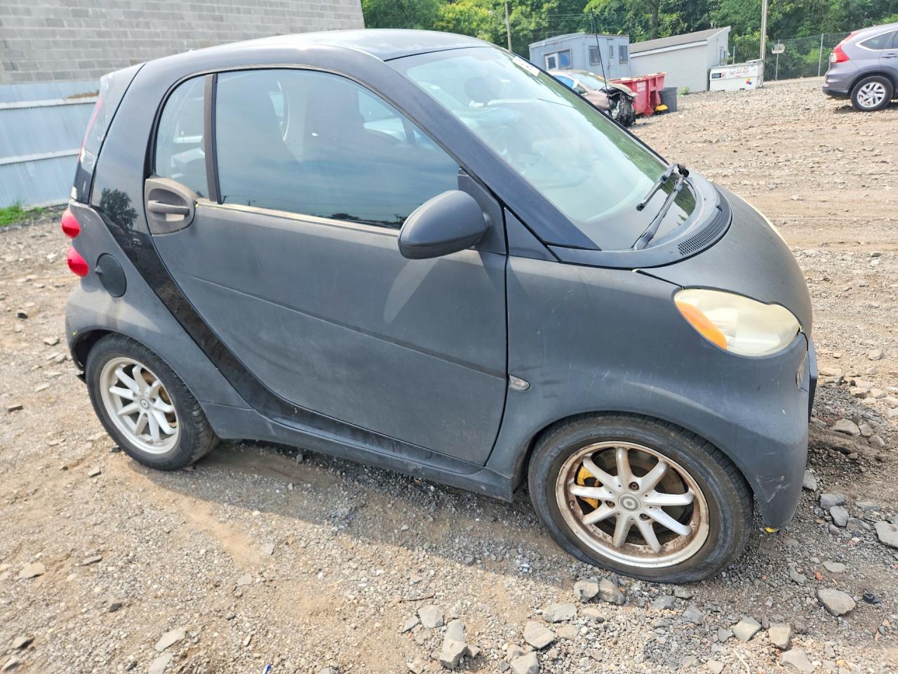 2008 Smart Fortwo Pure Black vin: WMEEJ31X58K125299
