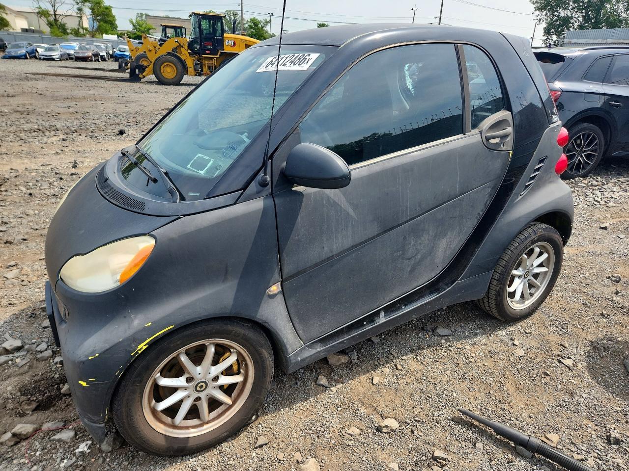 2008 Smart Fortwo Pure Black vin: WMEEJ31X58K125299