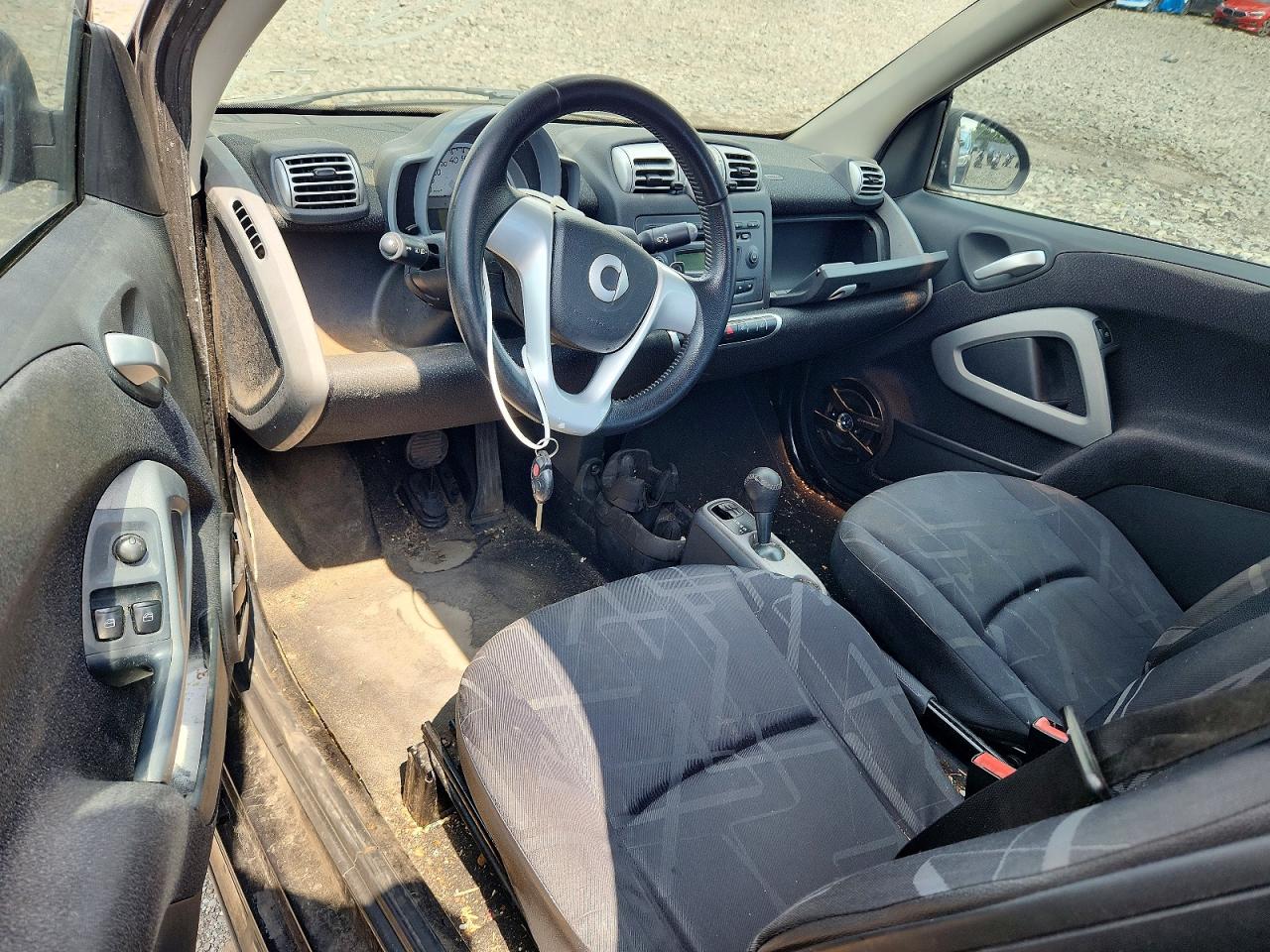 2008 Smart Fortwo Pure Black vin: WMEEJ31X58K125299