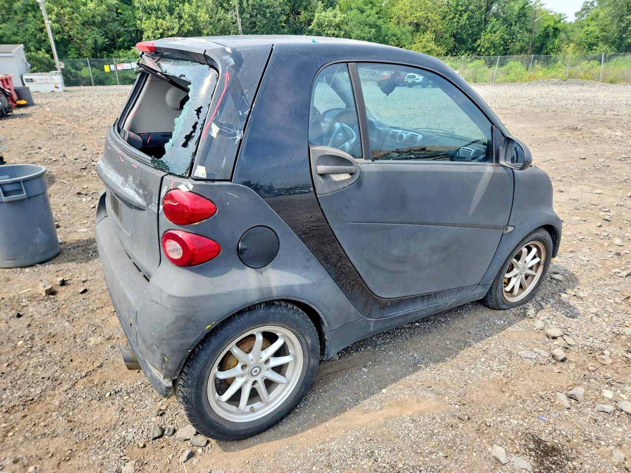 2008 Smart Fortwo Pure Black vin: WMEEJ31X58K125299
